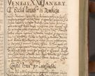 Zdjęcie nr 282 dla obiektu archiwalnego: Illistrissimo et revedissimo in Christo Patre Domino Domino Georgio Rzadziwił Miserone Divina Sacrostae R. E. Tituli S. Sixti Presbitero Cardinali Duce in Olyka et Niesswiesz ad Gubernacula Ecclessiae Cracoviensis cuius administratorialem a Sancta Sede Apostolica obtinverat feliciter sedente. Acta actorum, causarum, sententiarum tam deffinitivarum quam interloquutoriarum decretorum, obligationum, quietationum, recognitionum, constitutionum procuratorum etc. coram Reverendo Domino Stanislao Crassinskz de Crasne Archidiacono Cracoviensis, Scholastico Gnesnesis, Custode Plocensis etc. Vicario et Officiali Generali Cracoviensi in Ano Domini Millesimo Quingentesimo Nonagesimo Primo cuius indictio quarta pontificatus SS. Domini Nostri Gregorii XIIII Anno I psius prio feliciter incipiut