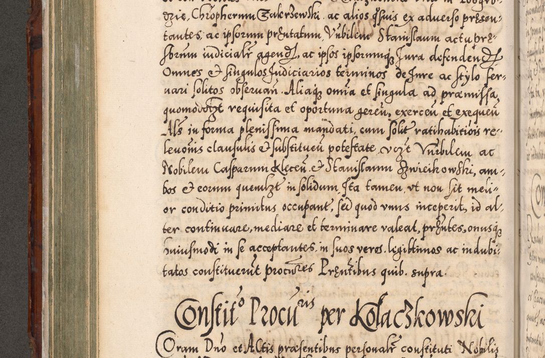 Zdjęcie nr 283 dla obiektu archiwalnego: Illistrissimo et revedissimo in Christo Patre Domino Domino Georgio Rzadziwił Miserone Divina Sacrostae R. E. Tituli S. Sixti Presbitero Cardinali Duce in Olyka et Niesswiesz ad Gubernacula Ecclessiae Cracoviensis cuius administratorialem a Sancta Sede Apostolica obtinverat feliciter sedente. Acta actorum, causarum, sententiarum tam deffinitivarum quam interloquutoriarum decretorum, obligationum, quietationum, recognitionum, constitutionum procuratorum etc. coram Reverendo Domino Stanislao Crassinskz de Crasne Archidiacono Cracoviensis, Scholastico Gnesnesis, Custode Plocensis etc. Vicario et Officiali Generali Cracoviensi in Ano Domini Millesimo Quingentesimo Nonagesimo Primo cuius indictio quarta pontificatus SS. Domini Nostri Gregorii XIIII Anno I psius prio feliciter incipiut