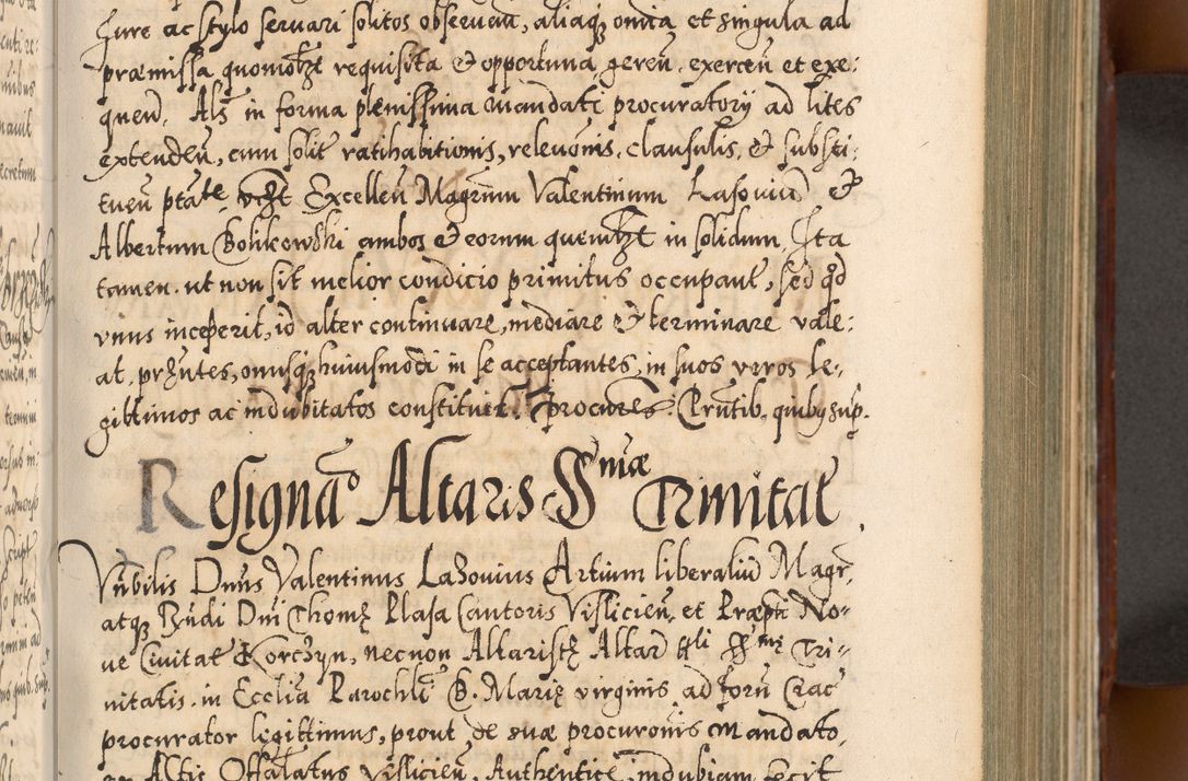 Zdjęcie nr 286 dla obiektu archiwalnego: Illistrissimo et revedissimo in Christo Patre Domino Domino Georgio Rzadziwił Miserone Divina Sacrostae R. E. Tituli S. Sixti Presbitero Cardinali Duce in Olyka et Niesswiesz ad Gubernacula Ecclessiae Cracoviensis cuius administratorialem a Sancta Sede Apostolica obtinverat feliciter sedente. Acta actorum, causarum, sententiarum tam deffinitivarum quam interloquutoriarum decretorum, obligationum, quietationum, recognitionum, constitutionum procuratorum etc. coram Reverendo Domino Stanislao Crassinskz de Crasne Archidiacono Cracoviensis, Scholastico Gnesnesis, Custode Plocensis etc. Vicario et Officiali Generali Cracoviensi in Ano Domini Millesimo Quingentesimo Nonagesimo Primo cuius indictio quarta pontificatus SS. Domini Nostri Gregorii XIIII Anno I psius prio feliciter incipiut