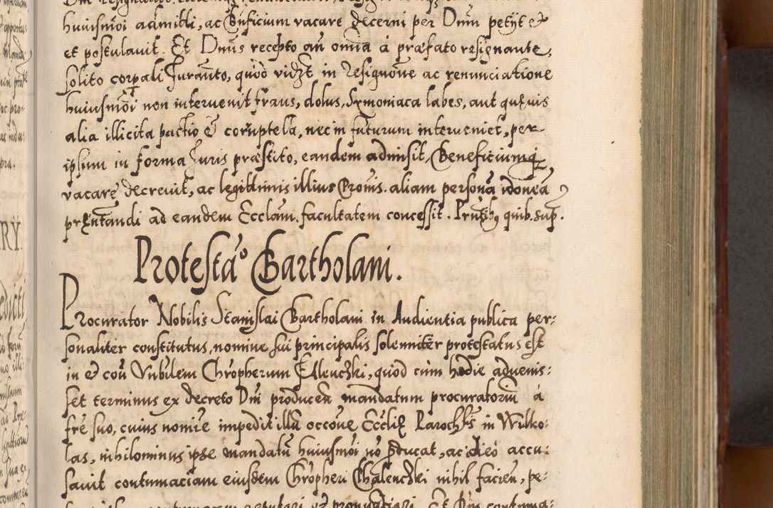 Zdjęcie nr 270 dla obiektu archiwalnego: Illistrissimo et revedissimo in Christo Patre Domino Domino Georgio Rzadziwił Miserone Divina Sacrostae R. E. Tituli S. Sixti Presbitero Cardinali Duce in Olyka et Niesswiesz ad Gubernacula Ecclessiae Cracoviensis cuius administratorialem a Sancta Sede Apostolica obtinverat feliciter sedente. Acta actorum, causarum, sententiarum tam deffinitivarum quam interloquutoriarum decretorum, obligationum, quietationum, recognitionum, constitutionum procuratorum etc. coram Reverendo Domino Stanislao Crassinskz de Crasne Archidiacono Cracoviensis, Scholastico Gnesnesis, Custode Plocensis etc. Vicario et Officiali Generali Cracoviensi in Ano Domini Millesimo Quingentesimo Nonagesimo Primo cuius indictio quarta pontificatus SS. Domini Nostri Gregorii XIIII Anno I psius prio feliciter incipiut