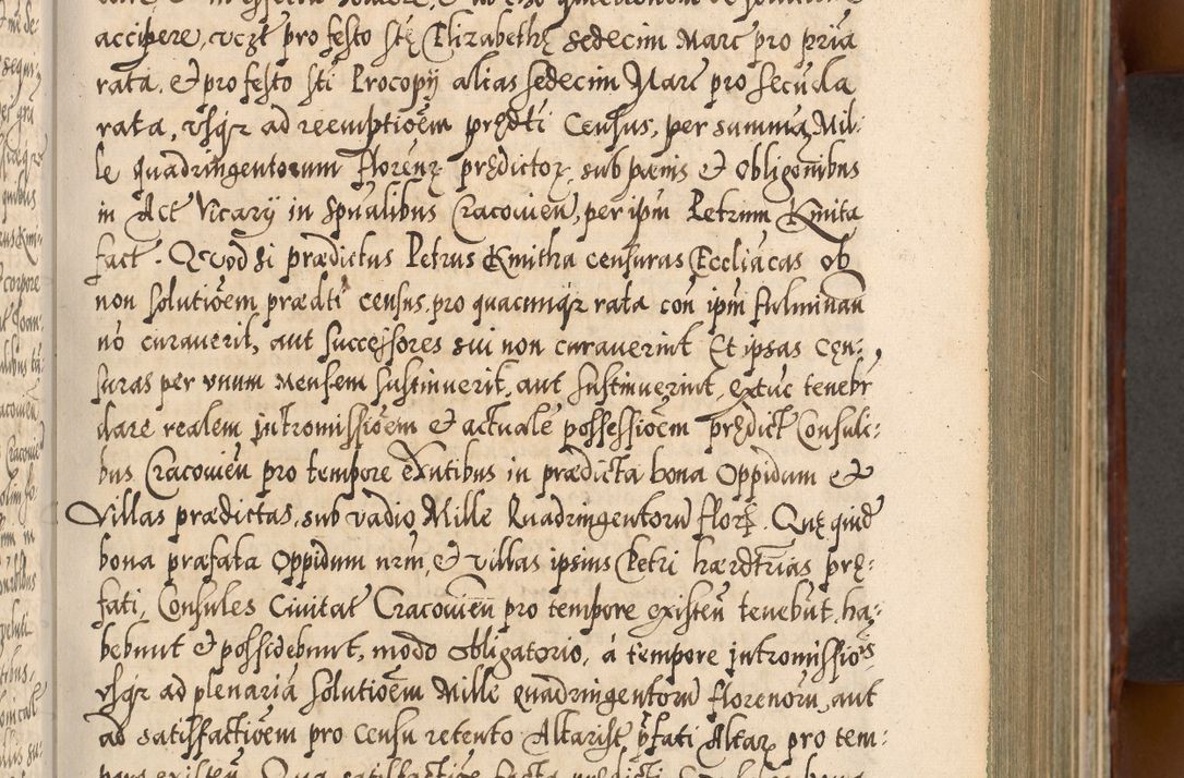 Zdjęcie nr 244 dla obiektu archiwalnego: Illistrissimo et revedissimo in Christo Patre Domino Domino Georgio Rzadziwił Miserone Divina Sacrostae R. E. Tituli S. Sixti Presbitero Cardinali Duce in Olyka et Niesswiesz ad Gubernacula Ecclessiae Cracoviensis cuius administratorialem a Sancta Sede Apostolica obtinverat feliciter sedente. Acta actorum, causarum, sententiarum tam deffinitivarum quam interloquutoriarum decretorum, obligationum, quietationum, recognitionum, constitutionum procuratorum etc. coram Reverendo Domino Stanislao Crassinskz de Crasne Archidiacono Cracoviensis, Scholastico Gnesnesis, Custode Plocensis etc. Vicario et Officiali Generali Cracoviensi in Ano Domini Millesimo Quingentesimo Nonagesimo Primo cuius indictio quarta pontificatus SS. Domini Nostri Gregorii XIIII Anno I psius prio feliciter incipiut