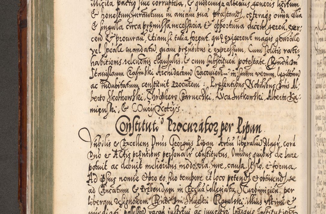 Zdjęcie nr 231 dla obiektu archiwalnego: Illistrissimo et revedissimo in Christo Patre Domino Domino Georgio Rzadziwił Miserone Divina Sacrostae R. E. Tituli S. Sixti Presbitero Cardinali Duce in Olyka et Niesswiesz ad Gubernacula Ecclessiae Cracoviensis cuius administratorialem a Sancta Sede Apostolica obtinverat feliciter sedente. Acta actorum, causarum, sententiarum tam deffinitivarum quam interloquutoriarum decretorum, obligationum, quietationum, recognitionum, constitutionum procuratorum etc. coram Reverendo Domino Stanislao Crassinskz de Crasne Archidiacono Cracoviensis, Scholastico Gnesnesis, Custode Plocensis etc. Vicario et Officiali Generali Cracoviensi in Ano Domini Millesimo Quingentesimo Nonagesimo Primo cuius indictio quarta pontificatus SS. Domini Nostri Gregorii XIIII Anno I psius prio feliciter incipiut