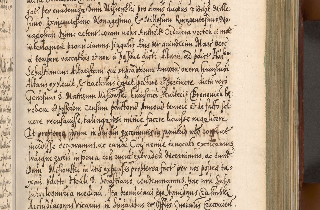 Zdjęcie nr 222 dla obiektu archiwalnego: Illistrissimo et revedissimo in Christo Patre Domino Domino Georgio Rzadziwił Miserone Divina Sacrostae R. E. Tituli S. Sixti Presbitero Cardinali Duce in Olyka et Niesswiesz ad Gubernacula Ecclessiae Cracoviensis cuius administratorialem a Sancta Sede Apostolica obtinverat feliciter sedente. Acta actorum, causarum, sententiarum tam deffinitivarum quam interloquutoriarum decretorum, obligationum, quietationum, recognitionum, constitutionum procuratorum etc. coram Reverendo Domino Stanislao Crassinskz de Crasne Archidiacono Cracoviensis, Scholastico Gnesnesis, Custode Plocensis etc. Vicario et Officiali Generali Cracoviensi in Ano Domini Millesimo Quingentesimo Nonagesimo Primo cuius indictio quarta pontificatus SS. Domini Nostri Gregorii XIIII Anno I psius prio feliciter incipiut