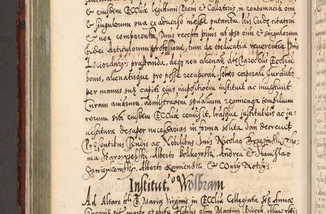 Zdjęcie nr 213 dla obiektu archiwalnego: Illistrissimo et revedissimo in Christo Patre Domino Domino Georgio Rzadziwił Miserone Divina Sacrostae R. E. Tituli S. Sixti Presbitero Cardinali Duce in Olyka et Niesswiesz ad Gubernacula Ecclessiae Cracoviensis cuius administratorialem a Sancta Sede Apostolica obtinverat feliciter sedente. Acta actorum, causarum, sententiarum tam deffinitivarum quam interloquutoriarum decretorum, obligationum, quietationum, recognitionum, constitutionum procuratorum etc. coram Reverendo Domino Stanislao Crassinskz de Crasne Archidiacono Cracoviensis, Scholastico Gnesnesis, Custode Plocensis etc. Vicario et Officiali Generali Cracoviensi in Ano Domini Millesimo Quingentesimo Nonagesimo Primo cuius indictio quarta pontificatus SS. Domini Nostri Gregorii XIIII Anno I psius prio feliciter incipiut