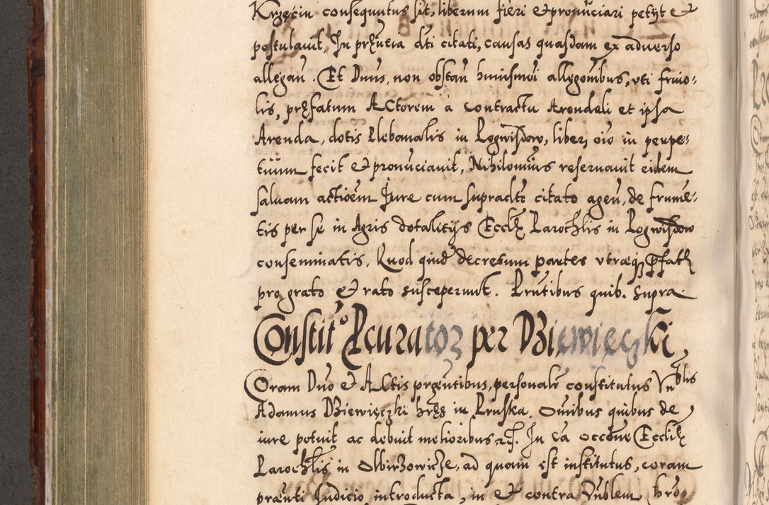 Zdjęcie nr 603 dla obiektu archiwalnego: Illistrissimo et revedissimo in Christo Patre Domino Domino Georgio Rzadziwił Miserone Divina Sacrostae R. E. Tituli S. Sixti Presbitero Cardinali Duce in Olyka et Niesswiesz ad Gubernacula Ecclessiae Cracoviensis cuius administratorialem a Sancta Sede Apostolica obtinverat feliciter sedente. Acta actorum, causarum, sententiarum tam deffinitivarum quam interloquutoriarum decretorum, obligationum, quietationum, recognitionum, constitutionum procuratorum etc. coram Reverendo Domino Stanislao Crassinskz de Crasne Archidiacono Cracoviensis, Scholastico Gnesnesis, Custode Plocensis etc. Vicario et Officiali Generali Cracoviensi in Ano Domini Millesimo Quingentesimo Nonagesimo Primo cuius indictio quarta pontificatus SS. Domini Nostri Gregorii XIIII Anno I psius prio feliciter incipiut