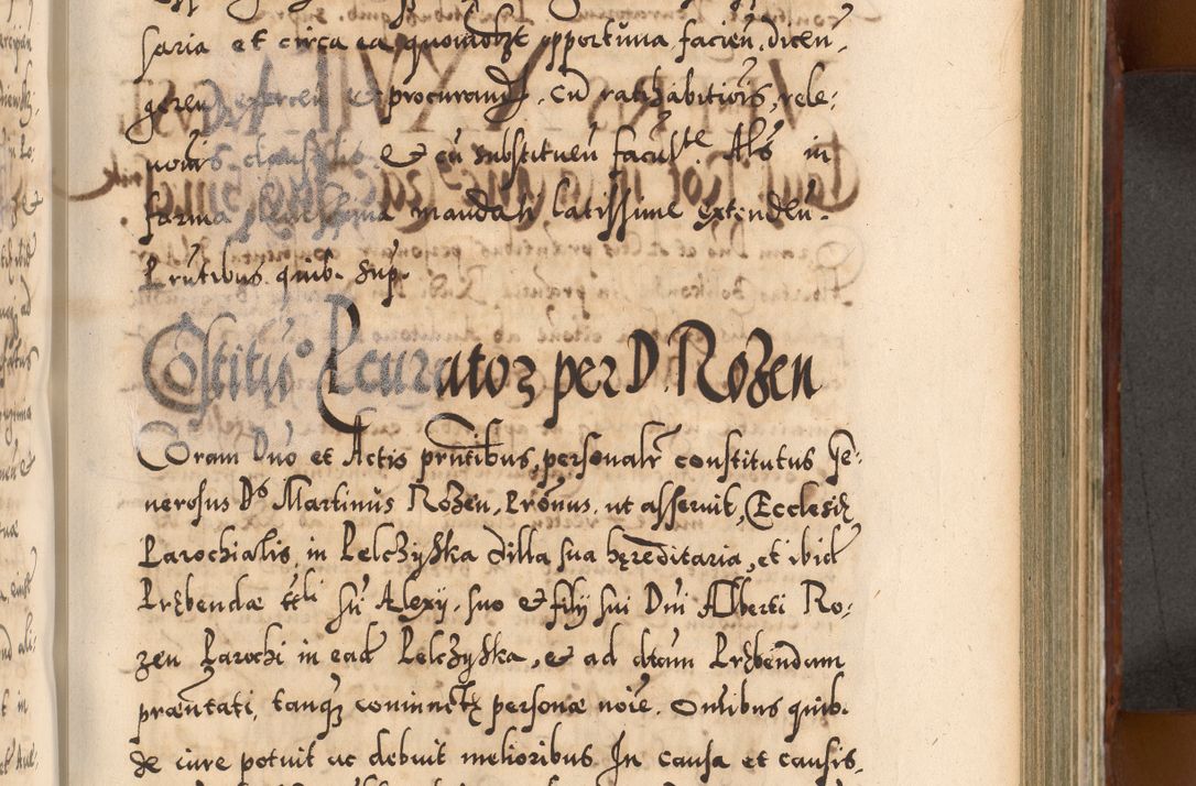 Zdjęcie nr 598 dla obiektu archiwalnego: Illistrissimo et revedissimo in Christo Patre Domino Domino Georgio Rzadziwił Miserone Divina Sacrostae R. E. Tituli S. Sixti Presbitero Cardinali Duce in Olyka et Niesswiesz ad Gubernacula Ecclessiae Cracoviensis cuius administratorialem a Sancta Sede Apostolica obtinverat feliciter sedente. Acta actorum, causarum, sententiarum tam deffinitivarum quam interloquutoriarum decretorum, obligationum, quietationum, recognitionum, constitutionum procuratorum etc. coram Reverendo Domino Stanislao Crassinskz de Crasne Archidiacono Cracoviensis, Scholastico Gnesnesis, Custode Plocensis etc. Vicario et Officiali Generali Cracoviensi in Ano Domini Millesimo Quingentesimo Nonagesimo Primo cuius indictio quarta pontificatus SS. Domini Nostri Gregorii XIIII Anno I psius prio feliciter incipiut
