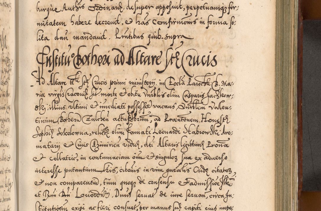 Zdjęcie nr 586 dla obiektu archiwalnego: Illistrissimo et revedissimo in Christo Patre Domino Domino Georgio Rzadziwił Miserone Divina Sacrostae R. E. Tituli S. Sixti Presbitero Cardinali Duce in Olyka et Niesswiesz ad Gubernacula Ecclessiae Cracoviensis cuius administratorialem a Sancta Sede Apostolica obtinverat feliciter sedente. Acta actorum, causarum, sententiarum tam deffinitivarum quam interloquutoriarum decretorum, obligationum, quietationum, recognitionum, constitutionum procuratorum etc. coram Reverendo Domino Stanislao Crassinskz de Crasne Archidiacono Cracoviensis, Scholastico Gnesnesis, Custode Plocensis etc. Vicario et Officiali Generali Cracoviensi in Ano Domini Millesimo Quingentesimo Nonagesimo Primo cuius indictio quarta pontificatus SS. Domini Nostri Gregorii XIIII Anno I psius prio feliciter incipiut