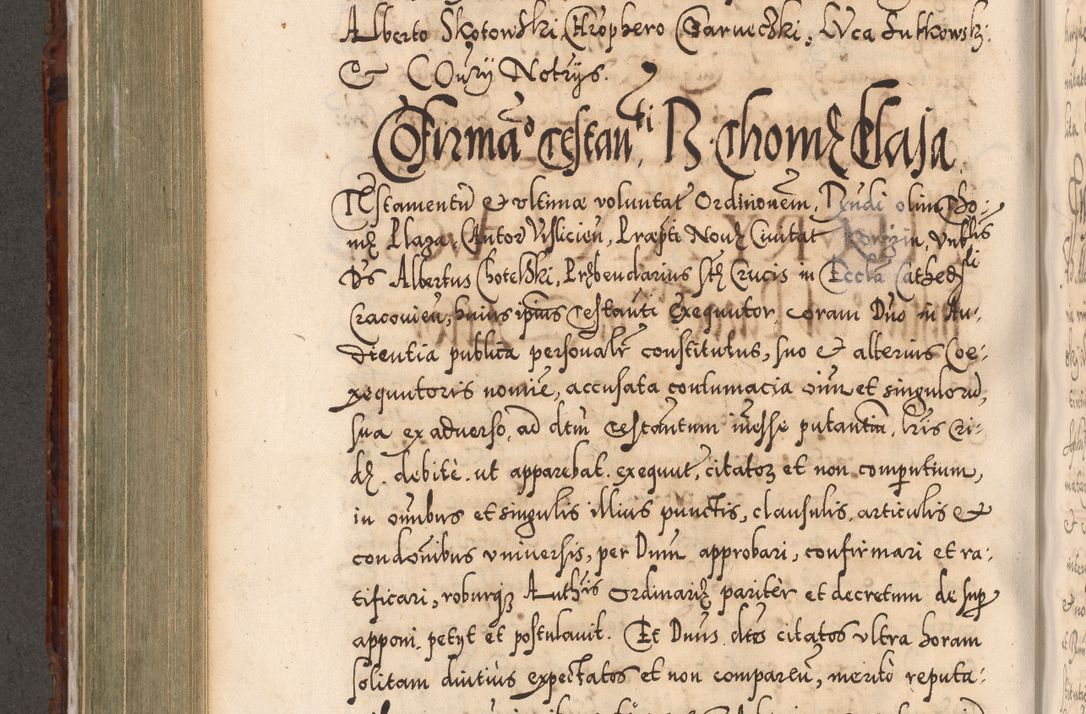 Zdjęcie nr 585 dla obiektu archiwalnego: Illistrissimo et revedissimo in Christo Patre Domino Domino Georgio Rzadziwił Miserone Divina Sacrostae R. E. Tituli S. Sixti Presbitero Cardinali Duce in Olyka et Niesswiesz ad Gubernacula Ecclessiae Cracoviensis cuius administratorialem a Sancta Sede Apostolica obtinverat feliciter sedente. Acta actorum, causarum, sententiarum tam deffinitivarum quam interloquutoriarum decretorum, obligationum, quietationum, recognitionum, constitutionum procuratorum etc. coram Reverendo Domino Stanislao Crassinskz de Crasne Archidiacono Cracoviensis, Scholastico Gnesnesis, Custode Plocensis etc. Vicario et Officiali Generali Cracoviensi in Ano Domini Millesimo Quingentesimo Nonagesimo Primo cuius indictio quarta pontificatus SS. Domini Nostri Gregorii XIIII Anno I psius prio feliciter incipiut