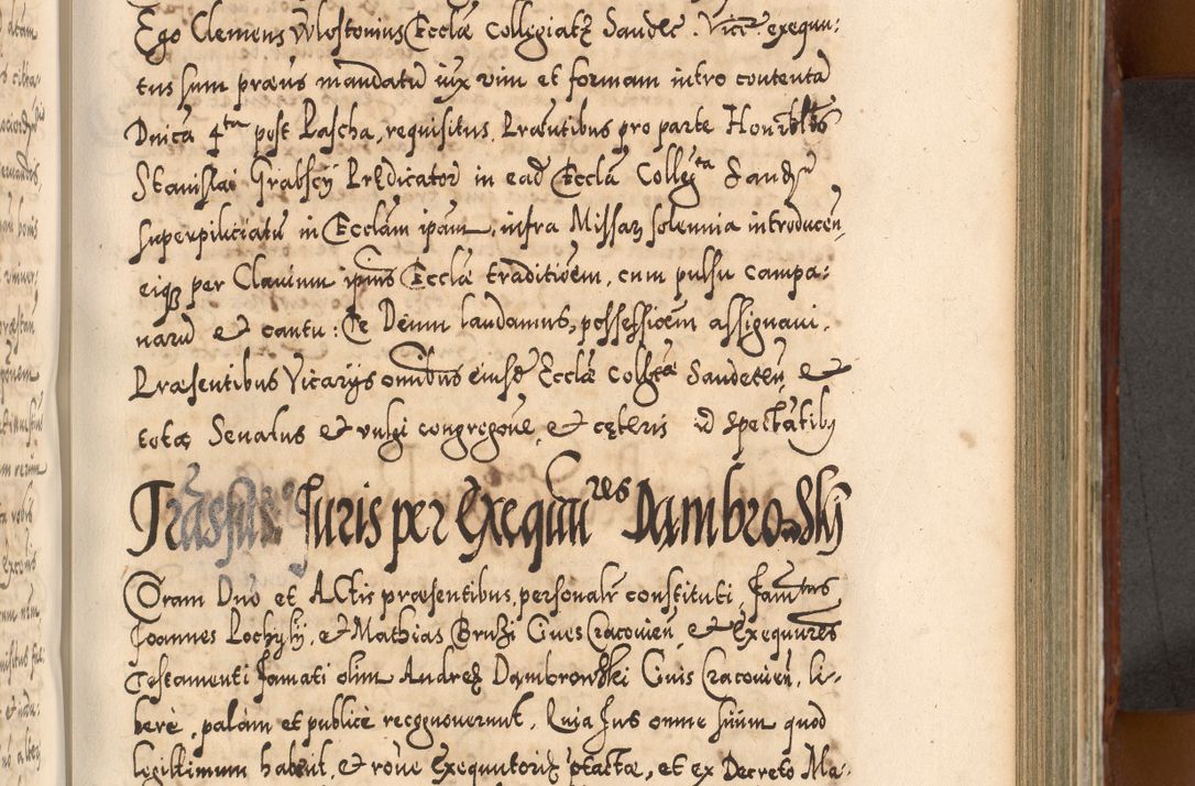 Zdjęcie nr 574 dla obiektu archiwalnego: Illistrissimo et revedissimo in Christo Patre Domino Domino Georgio Rzadziwił Miserone Divina Sacrostae R. E. Tituli S. Sixti Presbitero Cardinali Duce in Olyka et Niesswiesz ad Gubernacula Ecclessiae Cracoviensis cuius administratorialem a Sancta Sede Apostolica obtinverat feliciter sedente. Acta actorum, causarum, sententiarum tam deffinitivarum quam interloquutoriarum decretorum, obligationum, quietationum, recognitionum, constitutionum procuratorum etc. coram Reverendo Domino Stanislao Crassinskz de Crasne Archidiacono Cracoviensis, Scholastico Gnesnesis, Custode Plocensis etc. Vicario et Officiali Generali Cracoviensi in Ano Domini Millesimo Quingentesimo Nonagesimo Primo cuius indictio quarta pontificatus SS. Domini Nostri Gregorii XIIII Anno I psius prio feliciter incipiut