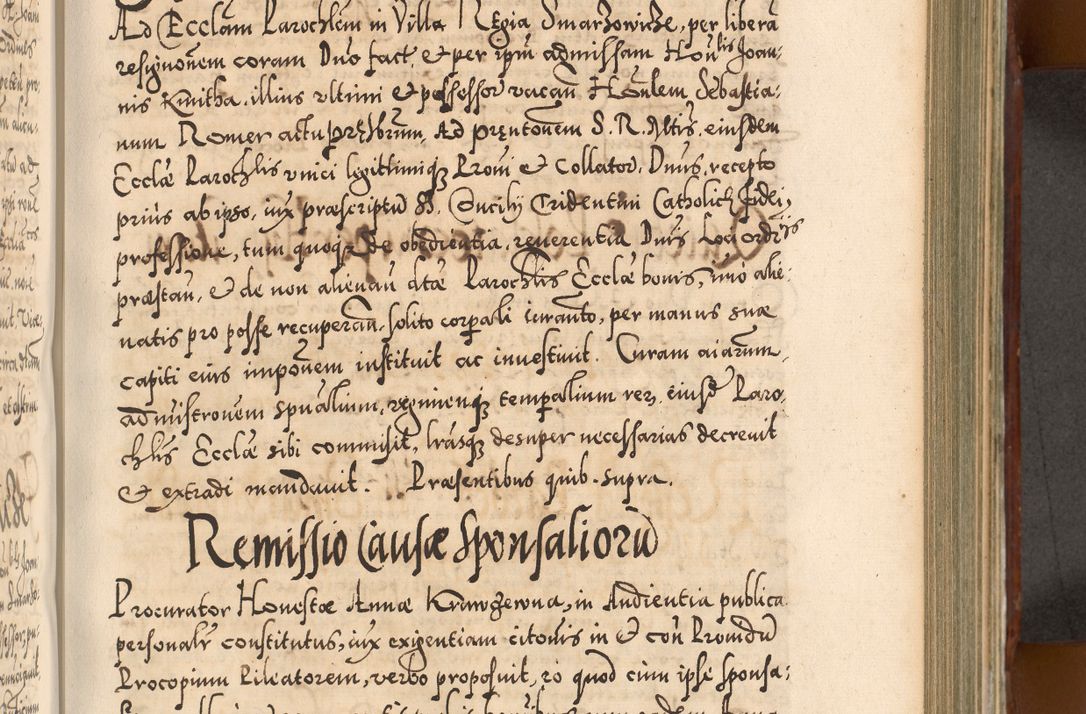 Zdjęcie nr 560 dla obiektu archiwalnego: Illistrissimo et revedissimo in Christo Patre Domino Domino Georgio Rzadziwił Miserone Divina Sacrostae R. E. Tituli S. Sixti Presbitero Cardinali Duce in Olyka et Niesswiesz ad Gubernacula Ecclessiae Cracoviensis cuius administratorialem a Sancta Sede Apostolica obtinverat feliciter sedente. Acta actorum, causarum, sententiarum tam deffinitivarum quam interloquutoriarum decretorum, obligationum, quietationum, recognitionum, constitutionum procuratorum etc. coram Reverendo Domino Stanislao Crassinskz de Crasne Archidiacono Cracoviensis, Scholastico Gnesnesis, Custode Plocensis etc. Vicario et Officiali Generali Cracoviensi in Ano Domini Millesimo Quingentesimo Nonagesimo Primo cuius indictio quarta pontificatus SS. Domini Nostri Gregorii XIIII Anno I psius prio feliciter incipiut