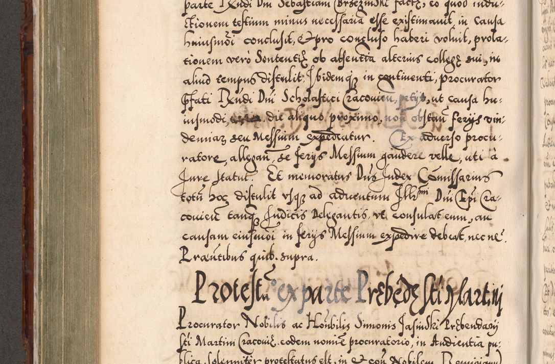 Zdjęcie nr 549 dla obiektu archiwalnego: Illistrissimo et revedissimo in Christo Patre Domino Domino Georgio Rzadziwił Miserone Divina Sacrostae R. E. Tituli S. Sixti Presbitero Cardinali Duce in Olyka et Niesswiesz ad Gubernacula Ecclessiae Cracoviensis cuius administratorialem a Sancta Sede Apostolica obtinverat feliciter sedente. Acta actorum, causarum, sententiarum tam deffinitivarum quam interloquutoriarum decretorum, obligationum, quietationum, recognitionum, constitutionum procuratorum etc. coram Reverendo Domino Stanislao Crassinskz de Crasne Archidiacono Cracoviensis, Scholastico Gnesnesis, Custode Plocensis etc. Vicario et Officiali Generali Cracoviensi in Ano Domini Millesimo Quingentesimo Nonagesimo Primo cuius indictio quarta pontificatus SS. Domini Nostri Gregorii XIIII Anno I psius prio feliciter incipiut