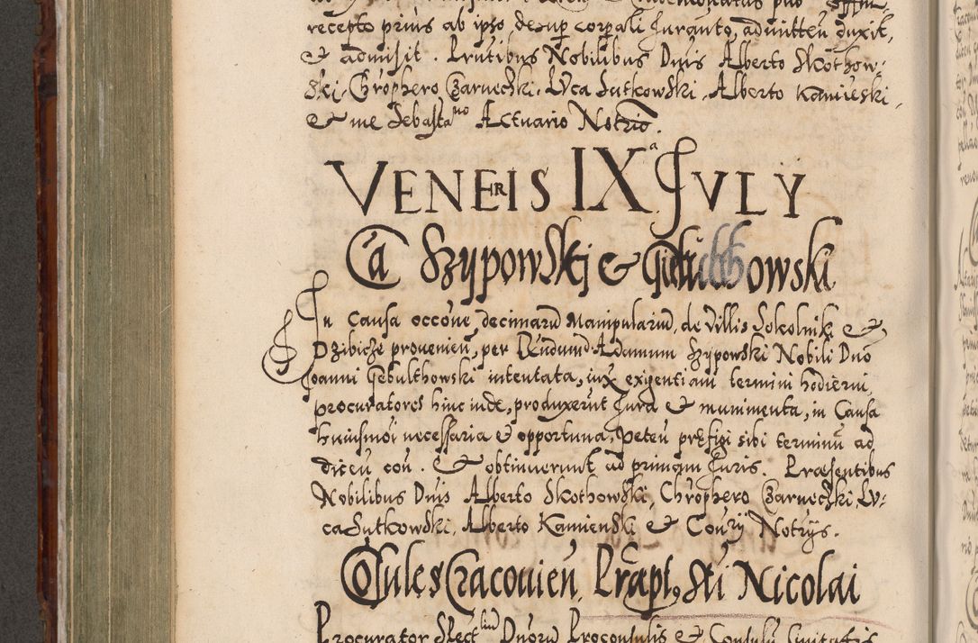 Zdjęcie nr 543 dla obiektu archiwalnego: Illistrissimo et revedissimo in Christo Patre Domino Domino Georgio Rzadziwił Miserone Divina Sacrostae R. E. Tituli S. Sixti Presbitero Cardinali Duce in Olyka et Niesswiesz ad Gubernacula Ecclessiae Cracoviensis cuius administratorialem a Sancta Sede Apostolica obtinverat feliciter sedente. Acta actorum, causarum, sententiarum tam deffinitivarum quam interloquutoriarum decretorum, obligationum, quietationum, recognitionum, constitutionum procuratorum etc. coram Reverendo Domino Stanislao Crassinskz de Crasne Archidiacono Cracoviensis, Scholastico Gnesnesis, Custode Plocensis etc. Vicario et Officiali Generali Cracoviensi in Ano Domini Millesimo Quingentesimo Nonagesimo Primo cuius indictio quarta pontificatus SS. Domini Nostri Gregorii XIIII Anno I psius prio feliciter incipiut