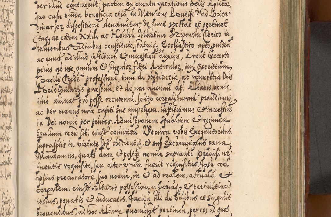 Zdjęcie nr 536 dla obiektu archiwalnego: Illistrissimo et revedissimo in Christo Patre Domino Domino Georgio Rzadziwił Miserone Divina Sacrostae R. E. Tituli S. Sixti Presbitero Cardinali Duce in Olyka et Niesswiesz ad Gubernacula Ecclessiae Cracoviensis cuius administratorialem a Sancta Sede Apostolica obtinverat feliciter sedente. Acta actorum, causarum, sententiarum tam deffinitivarum quam interloquutoriarum decretorum, obligationum, quietationum, recognitionum, constitutionum procuratorum etc. coram Reverendo Domino Stanislao Crassinskz de Crasne Archidiacono Cracoviensis, Scholastico Gnesnesis, Custode Plocensis etc. Vicario et Officiali Generali Cracoviensi in Ano Domini Millesimo Quingentesimo Nonagesimo Primo cuius indictio quarta pontificatus SS. Domini Nostri Gregorii XIIII Anno I psius prio feliciter incipiut