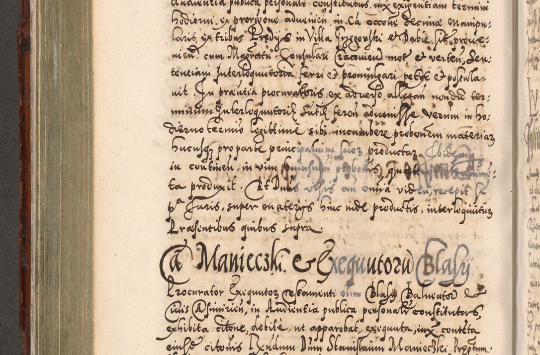Zdjęcie nr 525 dla obiektu archiwalnego: Illistrissimo et revedissimo in Christo Patre Domino Domino Georgio Rzadziwił Miserone Divina Sacrostae R. E. Tituli S. Sixti Presbitero Cardinali Duce in Olyka et Niesswiesz ad Gubernacula Ecclessiae Cracoviensis cuius administratorialem a Sancta Sede Apostolica obtinverat feliciter sedente. Acta actorum, causarum, sententiarum tam deffinitivarum quam interloquutoriarum decretorum, obligationum, quietationum, recognitionum, constitutionum procuratorum etc. coram Reverendo Domino Stanislao Crassinskz de Crasne Archidiacono Cracoviensis, Scholastico Gnesnesis, Custode Plocensis etc. Vicario et Officiali Generali Cracoviensi in Ano Domini Millesimo Quingentesimo Nonagesimo Primo cuius indictio quarta pontificatus SS. Domini Nostri Gregorii XIIII Anno I psius prio feliciter incipiut