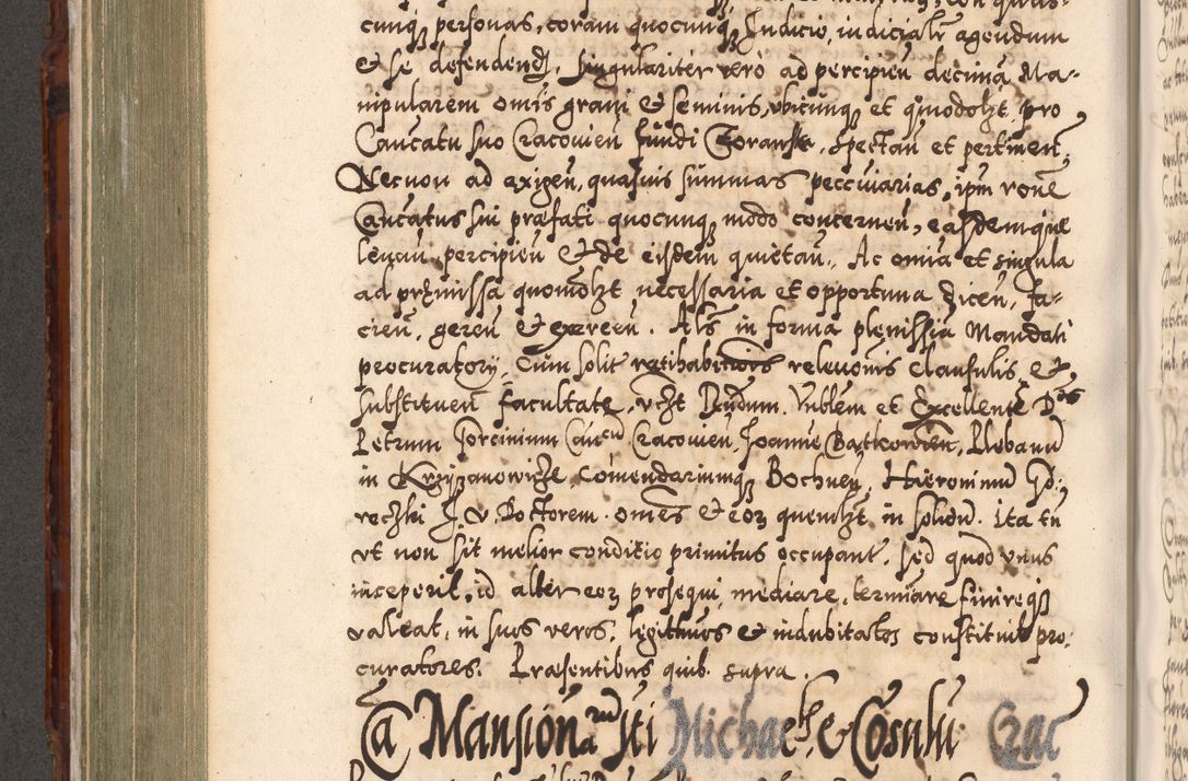 Zdjęcie nr 515 dla obiektu archiwalnego: Illistrissimo et revedissimo in Christo Patre Domino Domino Georgio Rzadziwił Miserone Divina Sacrostae R. E. Tituli S. Sixti Presbitero Cardinali Duce in Olyka et Niesswiesz ad Gubernacula Ecclessiae Cracoviensis cuius administratorialem a Sancta Sede Apostolica obtinverat feliciter sedente. Acta actorum, causarum, sententiarum tam deffinitivarum quam interloquutoriarum decretorum, obligationum, quietationum, recognitionum, constitutionum procuratorum etc. coram Reverendo Domino Stanislao Crassinskz de Crasne Archidiacono Cracoviensis, Scholastico Gnesnesis, Custode Plocensis etc. Vicario et Officiali Generali Cracoviensi in Ano Domini Millesimo Quingentesimo Nonagesimo Primo cuius indictio quarta pontificatus SS. Domini Nostri Gregorii XIIII Anno I psius prio feliciter incipiut