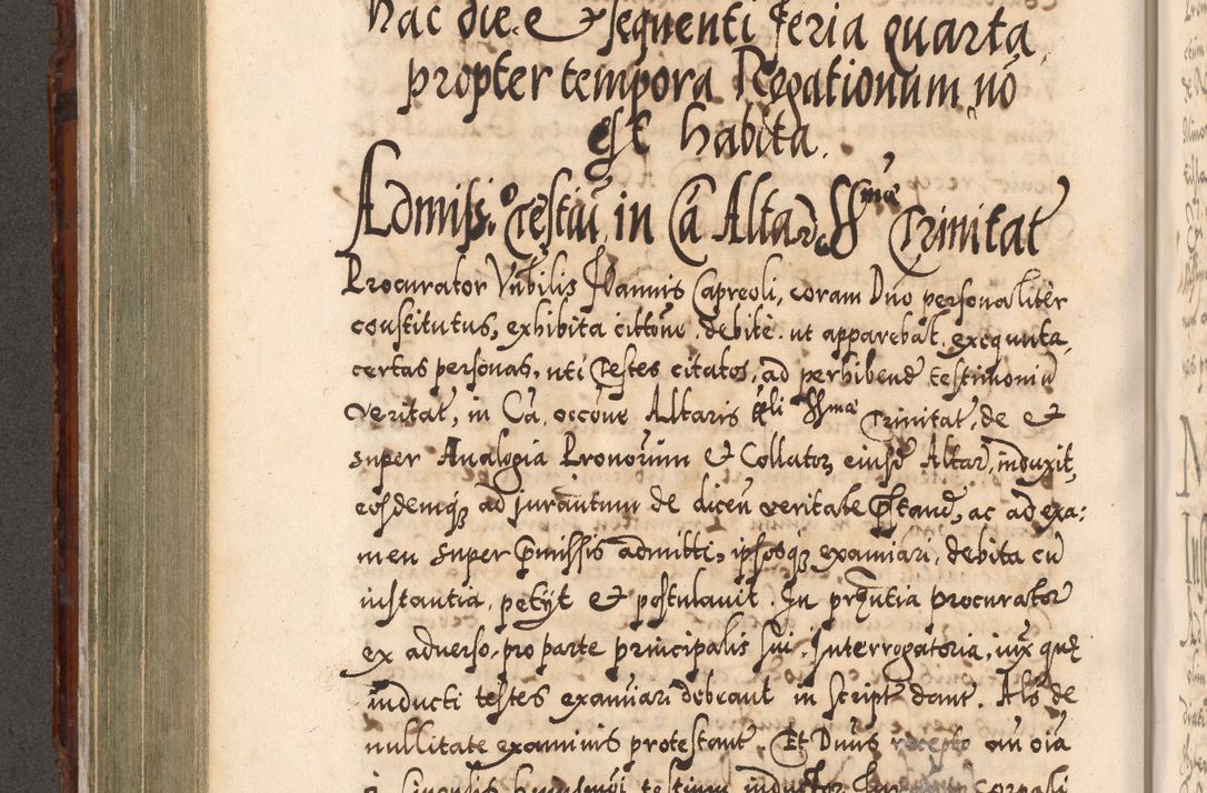 Zdjęcie nr 491 dla obiektu archiwalnego: Illistrissimo et revedissimo in Christo Patre Domino Domino Georgio Rzadziwił Miserone Divina Sacrostae R. E. Tituli S. Sixti Presbitero Cardinali Duce in Olyka et Niesswiesz ad Gubernacula Ecclessiae Cracoviensis cuius administratorialem a Sancta Sede Apostolica obtinverat feliciter sedente. Acta actorum, causarum, sententiarum tam deffinitivarum quam interloquutoriarum decretorum, obligationum, quietationum, recognitionum, constitutionum procuratorum etc. coram Reverendo Domino Stanislao Crassinskz de Crasne Archidiacono Cracoviensis, Scholastico Gnesnesis, Custode Plocensis etc. Vicario et Officiali Generali Cracoviensi in Ano Domini Millesimo Quingentesimo Nonagesimo Primo cuius indictio quarta pontificatus SS. Domini Nostri Gregorii XIIII Anno I psius prio feliciter incipiut