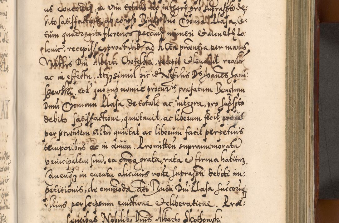 Zdjęcie nr 490 dla obiektu archiwalnego: Illistrissimo et revedissimo in Christo Patre Domino Domino Georgio Rzadziwił Miserone Divina Sacrostae R. E. Tituli S. Sixti Presbitero Cardinali Duce in Olyka et Niesswiesz ad Gubernacula Ecclessiae Cracoviensis cuius administratorialem a Sancta Sede Apostolica obtinverat feliciter sedente. Acta actorum, causarum, sententiarum tam deffinitivarum quam interloquutoriarum decretorum, obligationum, quietationum, recognitionum, constitutionum procuratorum etc. coram Reverendo Domino Stanislao Crassinskz de Crasne Archidiacono Cracoviensis, Scholastico Gnesnesis, Custode Plocensis etc. Vicario et Officiali Generali Cracoviensi in Ano Domini Millesimo Quingentesimo Nonagesimo Primo cuius indictio quarta pontificatus SS. Domini Nostri Gregorii XIIII Anno I psius prio feliciter incipiut