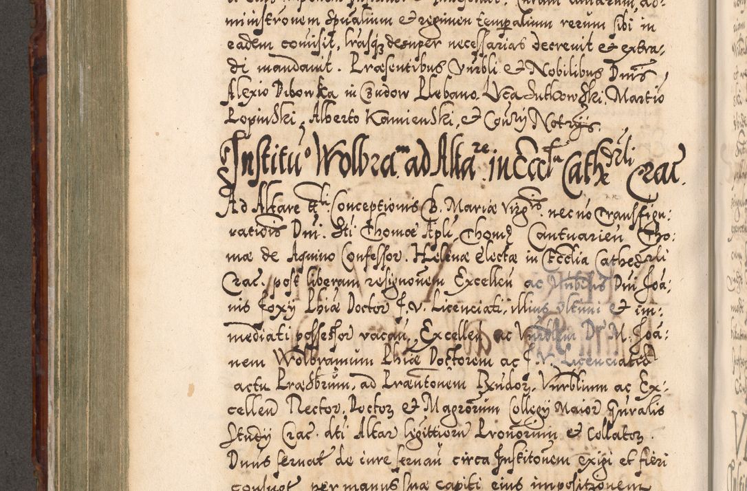 Zdjęcie nr 493 dla obiektu archiwalnego: Illistrissimo et revedissimo in Christo Patre Domino Domino Georgio Rzadziwił Miserone Divina Sacrostae R. E. Tituli S. Sixti Presbitero Cardinali Duce in Olyka et Niesswiesz ad Gubernacula Ecclessiae Cracoviensis cuius administratorialem a Sancta Sede Apostolica obtinverat feliciter sedente. Acta actorum, causarum, sententiarum tam deffinitivarum quam interloquutoriarum decretorum, obligationum, quietationum, recognitionum, constitutionum procuratorum etc. coram Reverendo Domino Stanislao Crassinskz de Crasne Archidiacono Cracoviensis, Scholastico Gnesnesis, Custode Plocensis etc. Vicario et Officiali Generali Cracoviensi in Ano Domini Millesimo Quingentesimo Nonagesimo Primo cuius indictio quarta pontificatus SS. Domini Nostri Gregorii XIIII Anno I psius prio feliciter incipiut