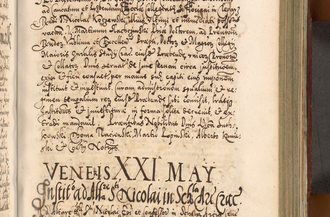 Zdjęcie nr 484 dla obiektu archiwalnego: Illistrissimo et revedissimo in Christo Patre Domino Domino Georgio Rzadziwił Miserone Divina Sacrostae R. E. Tituli S. Sixti Presbitero Cardinali Duce in Olyka et Niesswiesz ad Gubernacula Ecclessiae Cracoviensis cuius administratorialem a Sancta Sede Apostolica obtinverat feliciter sedente. Acta actorum, causarum, sententiarum tam deffinitivarum quam interloquutoriarum decretorum, obligationum, quietationum, recognitionum, constitutionum procuratorum etc. coram Reverendo Domino Stanislao Crassinskz de Crasne Archidiacono Cracoviensis, Scholastico Gnesnesis, Custode Plocensis etc. Vicario et Officiali Generali Cracoviensi in Ano Domini Millesimo Quingentesimo Nonagesimo Primo cuius indictio quarta pontificatus SS. Domini Nostri Gregorii XIIII Anno I psius prio feliciter incipiut