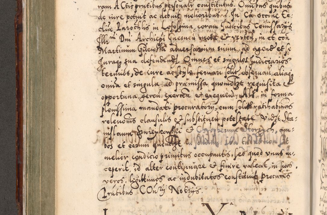 Zdjęcie nr 471 dla obiektu archiwalnego: Illistrissimo et revedissimo in Christo Patre Domino Domino Georgio Rzadziwił Miserone Divina Sacrostae R. E. Tituli S. Sixti Presbitero Cardinali Duce in Olyka et Niesswiesz ad Gubernacula Ecclessiae Cracoviensis cuius administratorialem a Sancta Sede Apostolica obtinverat feliciter sedente. Acta actorum, causarum, sententiarum tam deffinitivarum quam interloquutoriarum decretorum, obligationum, quietationum, recognitionum, constitutionum procuratorum etc. coram Reverendo Domino Stanislao Crassinskz de Crasne Archidiacono Cracoviensis, Scholastico Gnesnesis, Custode Plocensis etc. Vicario et Officiali Generali Cracoviensi in Ano Domini Millesimo Quingentesimo Nonagesimo Primo cuius indictio quarta pontificatus SS. Domini Nostri Gregorii XIIII Anno I psius prio feliciter incipiut