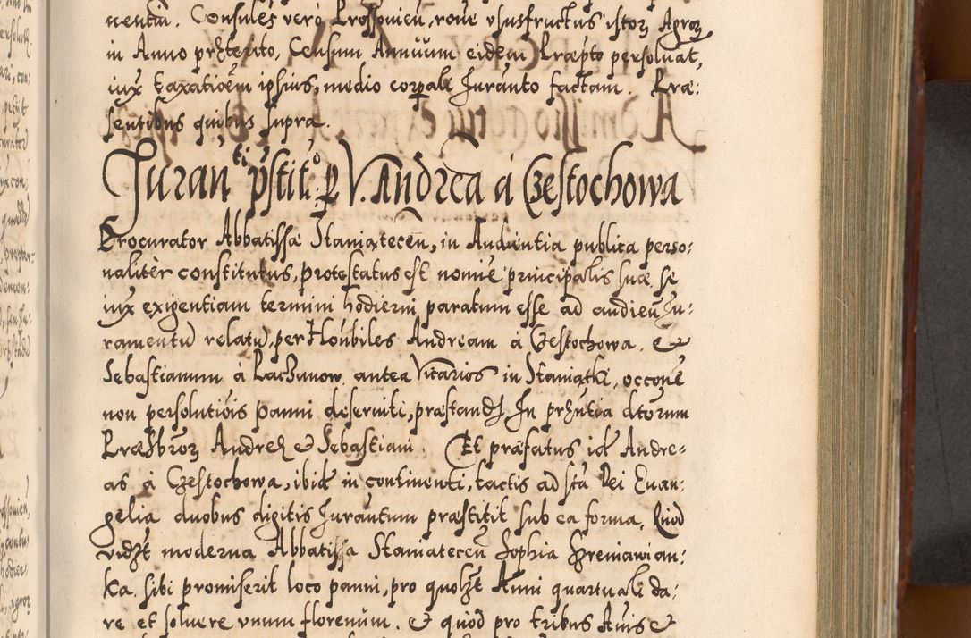 Zdjęcie nr 462 dla obiektu archiwalnego: Illistrissimo et revedissimo in Christo Patre Domino Domino Georgio Rzadziwił Miserone Divina Sacrostae R. E. Tituli S. Sixti Presbitero Cardinali Duce in Olyka et Niesswiesz ad Gubernacula Ecclessiae Cracoviensis cuius administratorialem a Sancta Sede Apostolica obtinverat feliciter sedente. Acta actorum, causarum, sententiarum tam deffinitivarum quam interloquutoriarum decretorum, obligationum, quietationum, recognitionum, constitutionum procuratorum etc. coram Reverendo Domino Stanislao Crassinskz de Crasne Archidiacono Cracoviensis, Scholastico Gnesnesis, Custode Plocensis etc. Vicario et Officiali Generali Cracoviensi in Ano Domini Millesimo Quingentesimo Nonagesimo Primo cuius indictio quarta pontificatus SS. Domini Nostri Gregorii XIIII Anno I psius prio feliciter incipiut