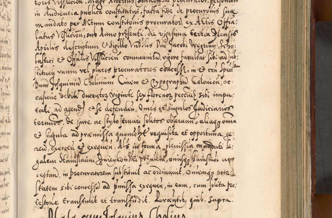 Zdjęcie nr 460 dla obiektu archiwalnego: Illistrissimo et revedissimo in Christo Patre Domino Domino Georgio Rzadziwił Miserone Divina Sacrostae R. E. Tituli S. Sixti Presbitero Cardinali Duce in Olyka et Niesswiesz ad Gubernacula Ecclessiae Cracoviensis cuius administratorialem a Sancta Sede Apostolica obtinverat feliciter sedente. Acta actorum, causarum, sententiarum tam deffinitivarum quam interloquutoriarum decretorum, obligationum, quietationum, recognitionum, constitutionum procuratorum etc. coram Reverendo Domino Stanislao Crassinskz de Crasne Archidiacono Cracoviensis, Scholastico Gnesnesis, Custode Plocensis etc. Vicario et Officiali Generali Cracoviensi in Ano Domini Millesimo Quingentesimo Nonagesimo Primo cuius indictio quarta pontificatus SS. Domini Nostri Gregorii XIIII Anno I psius prio feliciter incipiut