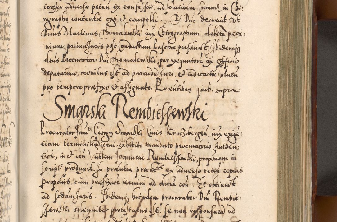 Zdjęcie nr 428 dla obiektu archiwalnego: Illistrissimo et revedissimo in Christo Patre Domino Domino Georgio Rzadziwił Miserone Divina Sacrostae R. E. Tituli S. Sixti Presbitero Cardinali Duce in Olyka et Niesswiesz ad Gubernacula Ecclessiae Cracoviensis cuius administratorialem a Sancta Sede Apostolica obtinverat feliciter sedente. Acta actorum, causarum, sententiarum tam deffinitivarum quam interloquutoriarum decretorum, obligationum, quietationum, recognitionum, constitutionum procuratorum etc. coram Reverendo Domino Stanislao Crassinskz de Crasne Archidiacono Cracoviensis, Scholastico Gnesnesis, Custode Plocensis etc. Vicario et Officiali Generali Cracoviensi in Ano Domini Millesimo Quingentesimo Nonagesimo Primo cuius indictio quarta pontificatus SS. Domini Nostri Gregorii XIIII Anno I psius prio feliciter incipiut