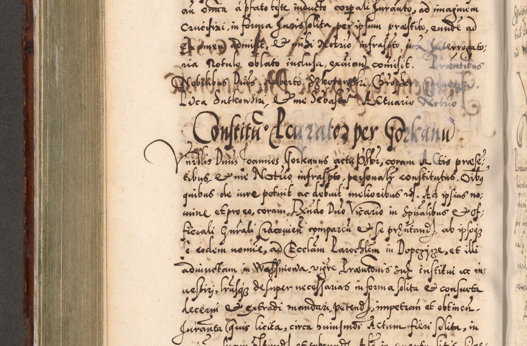 Zdjęcie nr 607 dla obiektu archiwalnego: Illistrissimo et revedissimo in Christo Patre Domino Domino Georgio Rzadziwił Miserone Divina Sacrostae R. E. Tituli S. Sixti Presbitero Cardinali Duce in Olyka et Niesswiesz ad Gubernacula Ecclessiae Cracoviensis cuius administratorialem a Sancta Sede Apostolica obtinverat feliciter sedente. Acta actorum, causarum, sententiarum tam deffinitivarum quam interloquutoriarum decretorum, obligationum, quietationum, recognitionum, constitutionum procuratorum etc. coram Reverendo Domino Stanislao Crassinskz de Crasne Archidiacono Cracoviensis, Scholastico Gnesnesis, Custode Plocensis etc. Vicario et Officiali Generali Cracoviensi in Ano Domini Millesimo Quingentesimo Nonagesimo Primo cuius indictio quarta pontificatus SS. Domini Nostri Gregorii XIIII Anno I psius prio feliciter incipiut