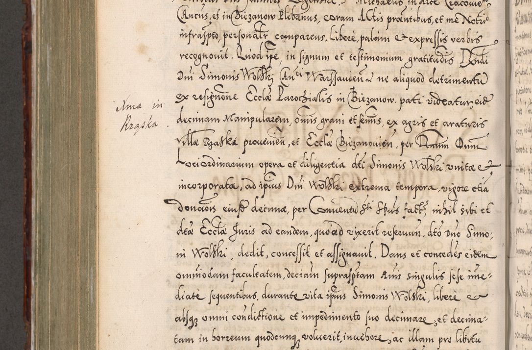 Zdjęcie nr 805 dla obiektu archiwalnego: Illistrissimo et revedissimo in Christo Patre Domino Domino Georgio Rzadziwił Miserone Divina Sacrostae R. E. Tituli S. Sixti Presbitero Cardinali Duce in Olyka et Niesswiesz ad Gubernacula Ecclessiae Cracoviensis cuius administratorialem a Sancta Sede Apostolica obtinverat feliciter sedente. Acta actorum, causarum, sententiarum tam deffinitivarum quam interloquutoriarum decretorum, obligationum, quietationum, recognitionum, constitutionum procuratorum etc. coram Reverendo Domino Stanislao Crassinskz de Crasne Archidiacono Cracoviensis, Scholastico Gnesnesis, Custode Plocensis etc. Vicario et Officiali Generali Cracoviensi in Ano Domini Millesimo Quingentesimo Nonagesimo Primo cuius indictio quarta pontificatus SS. Domini Nostri Gregorii XIIII Anno I psius prio feliciter incipiut