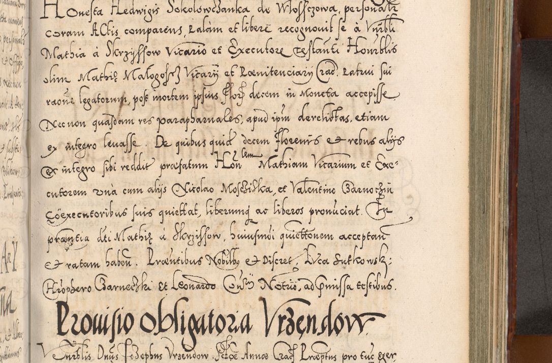 Zdjęcie nr 800 dla obiektu archiwalnego: Illistrissimo et revedissimo in Christo Patre Domino Domino Georgio Rzadziwił Miserone Divina Sacrostae R. E. Tituli S. Sixti Presbitero Cardinali Duce in Olyka et Niesswiesz ad Gubernacula Ecclessiae Cracoviensis cuius administratorialem a Sancta Sede Apostolica obtinverat feliciter sedente. Acta actorum, causarum, sententiarum tam deffinitivarum quam interloquutoriarum decretorum, obligationum, quietationum, recognitionum, constitutionum procuratorum etc. coram Reverendo Domino Stanislao Crassinskz de Crasne Archidiacono Cracoviensis, Scholastico Gnesnesis, Custode Plocensis etc. Vicario et Officiali Generali Cracoviensi in Ano Domini Millesimo Quingentesimo Nonagesimo Primo cuius indictio quarta pontificatus SS. Domini Nostri Gregorii XIIII Anno I psius prio feliciter incipiut