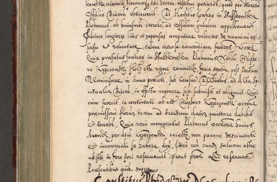 Zdjęcie nr 803 dla obiektu archiwalnego: Illistrissimo et revedissimo in Christo Patre Domino Domino Georgio Rzadziwił Miserone Divina Sacrostae R. E. Tituli S. Sixti Presbitero Cardinali Duce in Olyka et Niesswiesz ad Gubernacula Ecclessiae Cracoviensis cuius administratorialem a Sancta Sede Apostolica obtinverat feliciter sedente. Acta actorum, causarum, sententiarum tam deffinitivarum quam interloquutoriarum decretorum, obligationum, quietationum, recognitionum, constitutionum procuratorum etc. coram Reverendo Domino Stanislao Crassinskz de Crasne Archidiacono Cracoviensis, Scholastico Gnesnesis, Custode Plocensis etc. Vicario et Officiali Generali Cracoviensi in Ano Domini Millesimo Quingentesimo Nonagesimo Primo cuius indictio quarta pontificatus SS. Domini Nostri Gregorii XIIII Anno I psius prio feliciter incipiut