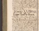 Zdjęcie nr 787 dla obiektu archiwalnego: Illistrissimo et revedissimo in Christo Patre Domino Domino Georgio Rzadziwił Miserone Divina Sacrostae R. E. Tituli S. Sixti Presbitero Cardinali Duce in Olyka et Niesswiesz ad Gubernacula Ecclessiae Cracoviensis cuius administratorialem a Sancta Sede Apostolica obtinverat feliciter sedente. Acta actorum, causarum, sententiarum tam deffinitivarum quam interloquutoriarum decretorum, obligationum, quietationum, recognitionum, constitutionum procuratorum etc. coram Reverendo Domino Stanislao Crassinskz de Crasne Archidiacono Cracoviensis, Scholastico Gnesnesis, Custode Plocensis etc. Vicario et Officiali Generali Cracoviensi in Ano Domini Millesimo Quingentesimo Nonagesimo Primo cuius indictio quarta pontificatus SS. Domini Nostri Gregorii XIIII Anno I psius prio feliciter incipiut