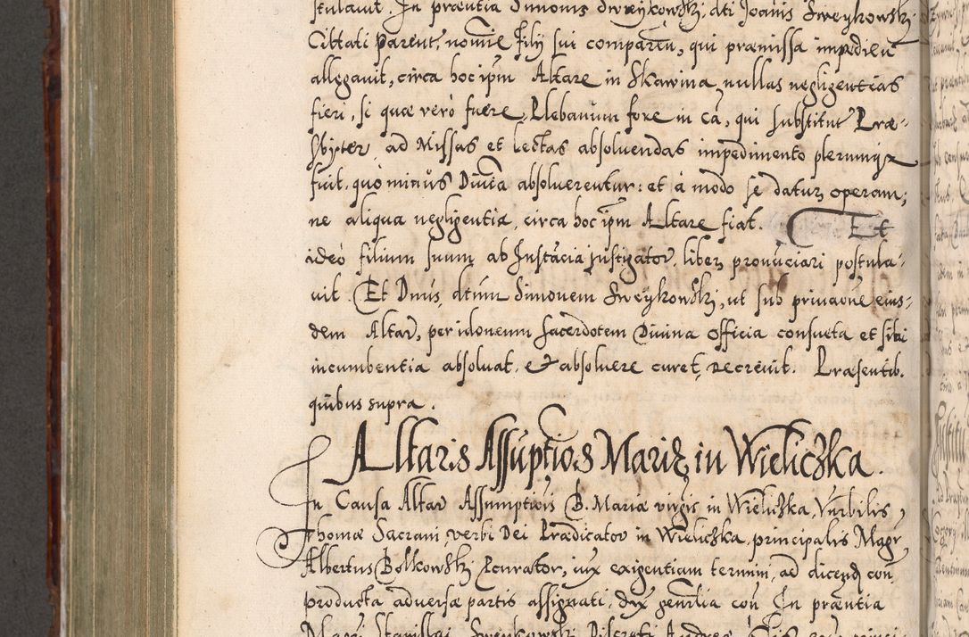 Zdjęcie nr 785 dla obiektu archiwalnego: Illistrissimo et revedissimo in Christo Patre Domino Domino Georgio Rzadziwił Miserone Divina Sacrostae R. E. Tituli S. Sixti Presbitero Cardinali Duce in Olyka et Niesswiesz ad Gubernacula Ecclessiae Cracoviensis cuius administratorialem a Sancta Sede Apostolica obtinverat feliciter sedente. Acta actorum, causarum, sententiarum tam deffinitivarum quam interloquutoriarum decretorum, obligationum, quietationum, recognitionum, constitutionum procuratorum etc. coram Reverendo Domino Stanislao Crassinskz de Crasne Archidiacono Cracoviensis, Scholastico Gnesnesis, Custode Plocensis etc. Vicario et Officiali Generali Cracoviensi in Ano Domini Millesimo Quingentesimo Nonagesimo Primo cuius indictio quarta pontificatus SS. Domini Nostri Gregorii XIIII Anno I psius prio feliciter incipiut
