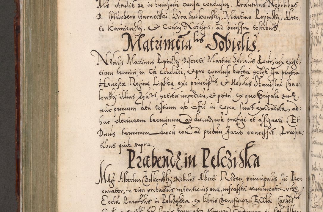 Zdjęcie nr 779 dla obiektu archiwalnego: Illistrissimo et revedissimo in Christo Patre Domino Domino Georgio Rzadziwił Miserone Divina Sacrostae R. E. Tituli S. Sixti Presbitero Cardinali Duce in Olyka et Niesswiesz ad Gubernacula Ecclessiae Cracoviensis cuius administratorialem a Sancta Sede Apostolica obtinverat feliciter sedente. Acta actorum, causarum, sententiarum tam deffinitivarum quam interloquutoriarum decretorum, obligationum, quietationum, recognitionum, constitutionum procuratorum etc. coram Reverendo Domino Stanislao Crassinskz de Crasne Archidiacono Cracoviensis, Scholastico Gnesnesis, Custode Plocensis etc. Vicario et Officiali Generali Cracoviensi in Ano Domini Millesimo Quingentesimo Nonagesimo Primo cuius indictio quarta pontificatus SS. Domini Nostri Gregorii XIIII Anno I psius prio feliciter incipiut