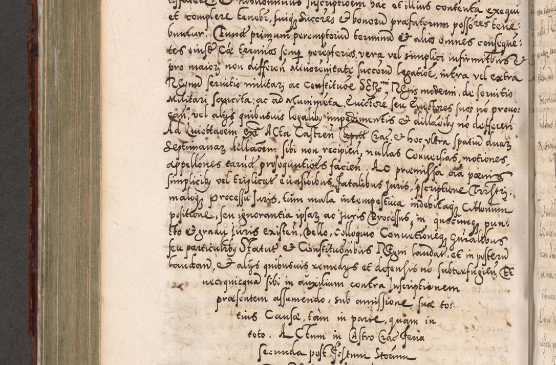 Zdjęcie nr 759 dla obiektu archiwalnego: Illistrissimo et revedissimo in Christo Patre Domino Domino Georgio Rzadziwił Miserone Divina Sacrostae R. E. Tituli S. Sixti Presbitero Cardinali Duce in Olyka et Niesswiesz ad Gubernacula Ecclessiae Cracoviensis cuius administratorialem a Sancta Sede Apostolica obtinverat feliciter sedente. Acta actorum, causarum, sententiarum tam deffinitivarum quam interloquutoriarum decretorum, obligationum, quietationum, recognitionum, constitutionum procuratorum etc. coram Reverendo Domino Stanislao Crassinskz de Crasne Archidiacono Cracoviensis, Scholastico Gnesnesis, Custode Plocensis etc. Vicario et Officiali Generali Cracoviensi in Ano Domini Millesimo Quingentesimo Nonagesimo Primo cuius indictio quarta pontificatus SS. Domini Nostri Gregorii XIIII Anno I psius prio feliciter incipiut