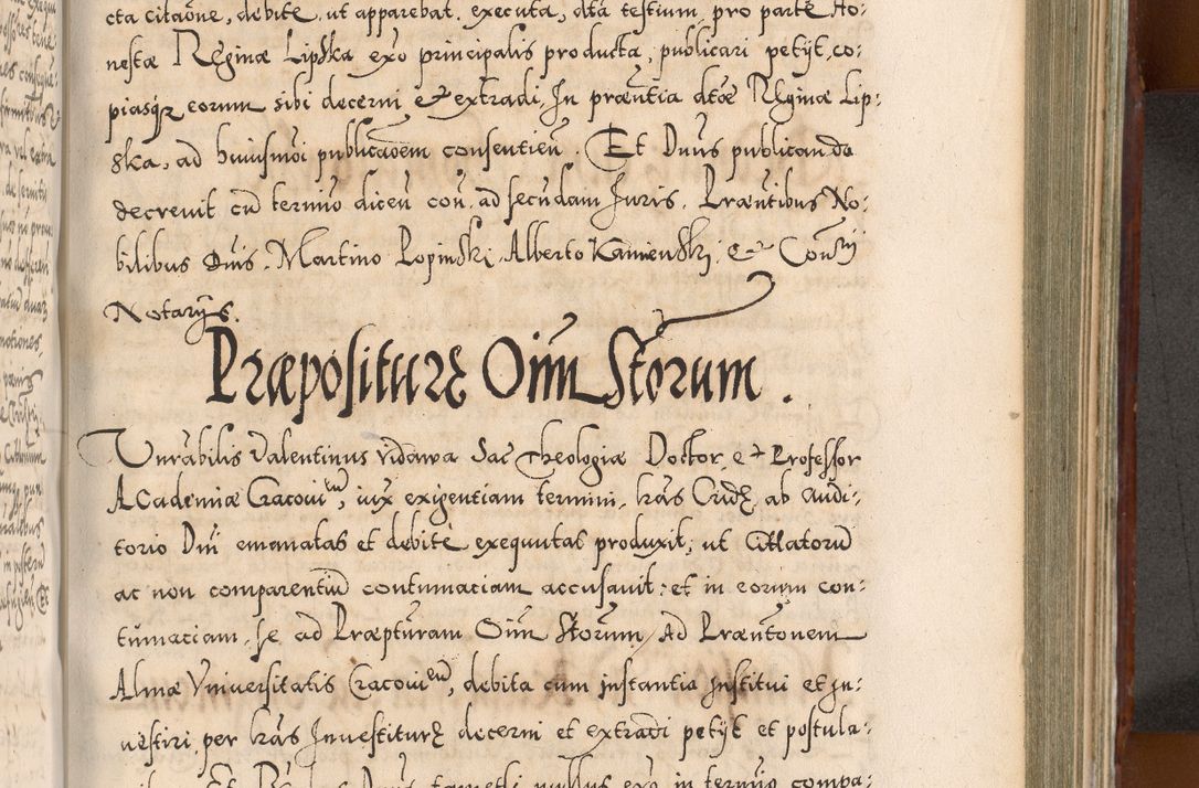 Zdjęcie nr 760 dla obiektu archiwalnego: Illistrissimo et revedissimo in Christo Patre Domino Domino Georgio Rzadziwił Miserone Divina Sacrostae R. E. Tituli S. Sixti Presbitero Cardinali Duce in Olyka et Niesswiesz ad Gubernacula Ecclessiae Cracoviensis cuius administratorialem a Sancta Sede Apostolica obtinverat feliciter sedente. Acta actorum, causarum, sententiarum tam deffinitivarum quam interloquutoriarum decretorum, obligationum, quietationum, recognitionum, constitutionum procuratorum etc. coram Reverendo Domino Stanislao Crassinskz de Crasne Archidiacono Cracoviensis, Scholastico Gnesnesis, Custode Plocensis etc. Vicario et Officiali Generali Cracoviensi in Ano Domini Millesimo Quingentesimo Nonagesimo Primo cuius indictio quarta pontificatus SS. Domini Nostri Gregorii XIIII Anno I psius prio feliciter incipiut