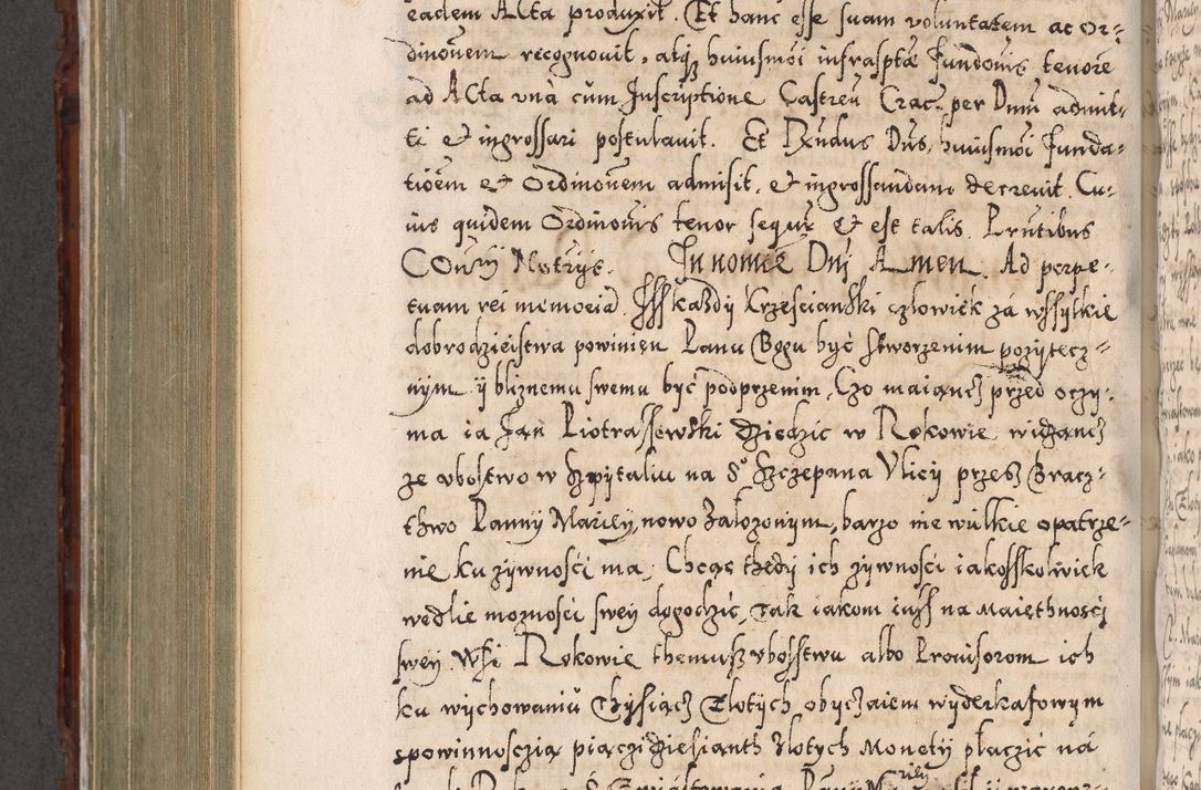 Zdjęcie nr 751 dla obiektu archiwalnego: Illistrissimo et revedissimo in Christo Patre Domino Domino Georgio Rzadziwił Miserone Divina Sacrostae R. E. Tituli S. Sixti Presbitero Cardinali Duce in Olyka et Niesswiesz ad Gubernacula Ecclessiae Cracoviensis cuius administratorialem a Sancta Sede Apostolica obtinverat feliciter sedente. Acta actorum, causarum, sententiarum tam deffinitivarum quam interloquutoriarum decretorum, obligationum, quietationum, recognitionum, constitutionum procuratorum etc. coram Reverendo Domino Stanislao Crassinskz de Crasne Archidiacono Cracoviensis, Scholastico Gnesnesis, Custode Plocensis etc. Vicario et Officiali Generali Cracoviensi in Ano Domini Millesimo Quingentesimo Nonagesimo Primo cuius indictio quarta pontificatus SS. Domini Nostri Gregorii XIIII Anno I psius prio feliciter incipiut