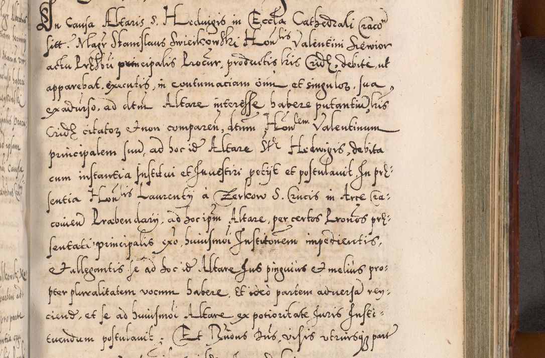 Zdjęcie nr 746 dla obiektu archiwalnego: Illistrissimo et revedissimo in Christo Patre Domino Domino Georgio Rzadziwił Miserone Divina Sacrostae R. E. Tituli S. Sixti Presbitero Cardinali Duce in Olyka et Niesswiesz ad Gubernacula Ecclessiae Cracoviensis cuius administratorialem a Sancta Sede Apostolica obtinverat feliciter sedente. Acta actorum, causarum, sententiarum tam deffinitivarum quam interloquutoriarum decretorum, obligationum, quietationum, recognitionum, constitutionum procuratorum etc. coram Reverendo Domino Stanislao Crassinskz de Crasne Archidiacono Cracoviensis, Scholastico Gnesnesis, Custode Plocensis etc. Vicario et Officiali Generali Cracoviensi in Ano Domini Millesimo Quingentesimo Nonagesimo Primo cuius indictio quarta pontificatus SS. Domini Nostri Gregorii XIIII Anno I psius prio feliciter incipiut