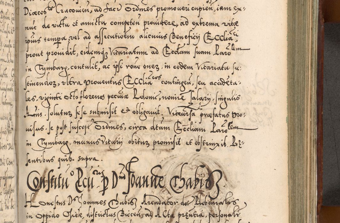 Zdjęcie nr 740 dla obiektu archiwalnego: Illistrissimo et revedissimo in Christo Patre Domino Domino Georgio Rzadziwił Miserone Divina Sacrostae R. E. Tituli S. Sixti Presbitero Cardinali Duce in Olyka et Niesswiesz ad Gubernacula Ecclessiae Cracoviensis cuius administratorialem a Sancta Sede Apostolica obtinverat feliciter sedente. Acta actorum, causarum, sententiarum tam deffinitivarum quam interloquutoriarum decretorum, obligationum, quietationum, recognitionum, constitutionum procuratorum etc. coram Reverendo Domino Stanislao Crassinskz de Crasne Archidiacono Cracoviensis, Scholastico Gnesnesis, Custode Plocensis etc. Vicario et Officiali Generali Cracoviensi in Ano Domini Millesimo Quingentesimo Nonagesimo Primo cuius indictio quarta pontificatus SS. Domini Nostri Gregorii XIIII Anno I psius prio feliciter incipiut