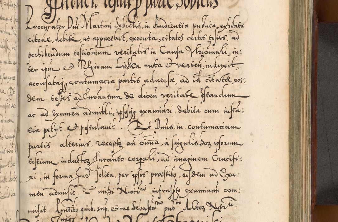 Zdjęcie nr 736 dla obiektu archiwalnego: Illistrissimo et revedissimo in Christo Patre Domino Domino Georgio Rzadziwił Miserone Divina Sacrostae R. E. Tituli S. Sixti Presbitero Cardinali Duce in Olyka et Niesswiesz ad Gubernacula Ecclessiae Cracoviensis cuius administratorialem a Sancta Sede Apostolica obtinverat feliciter sedente. Acta actorum, causarum, sententiarum tam deffinitivarum quam interloquutoriarum decretorum, obligationum, quietationum, recognitionum, constitutionum procuratorum etc. coram Reverendo Domino Stanislao Crassinskz de Crasne Archidiacono Cracoviensis, Scholastico Gnesnesis, Custode Plocensis etc. Vicario et Officiali Generali Cracoviensi in Ano Domini Millesimo Quingentesimo Nonagesimo Primo cuius indictio quarta pontificatus SS. Domini Nostri Gregorii XIIII Anno I psius prio feliciter incipiut