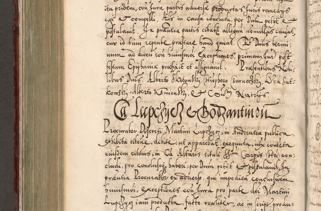 Zdjęcie nr 727 dla obiektu archiwalnego: Illistrissimo et revedissimo in Christo Patre Domino Domino Georgio Rzadziwił Miserone Divina Sacrostae R. E. Tituli S. Sixti Presbitero Cardinali Duce in Olyka et Niesswiesz ad Gubernacula Ecclessiae Cracoviensis cuius administratorialem a Sancta Sede Apostolica obtinverat feliciter sedente. Acta actorum, causarum, sententiarum tam deffinitivarum quam interloquutoriarum decretorum, obligationum, quietationum, recognitionum, constitutionum procuratorum etc. coram Reverendo Domino Stanislao Crassinskz de Crasne Archidiacono Cracoviensis, Scholastico Gnesnesis, Custode Plocensis etc. Vicario et Officiali Generali Cracoviensi in Ano Domini Millesimo Quingentesimo Nonagesimo Primo cuius indictio quarta pontificatus SS. Domini Nostri Gregorii XIIII Anno I psius prio feliciter incipiut