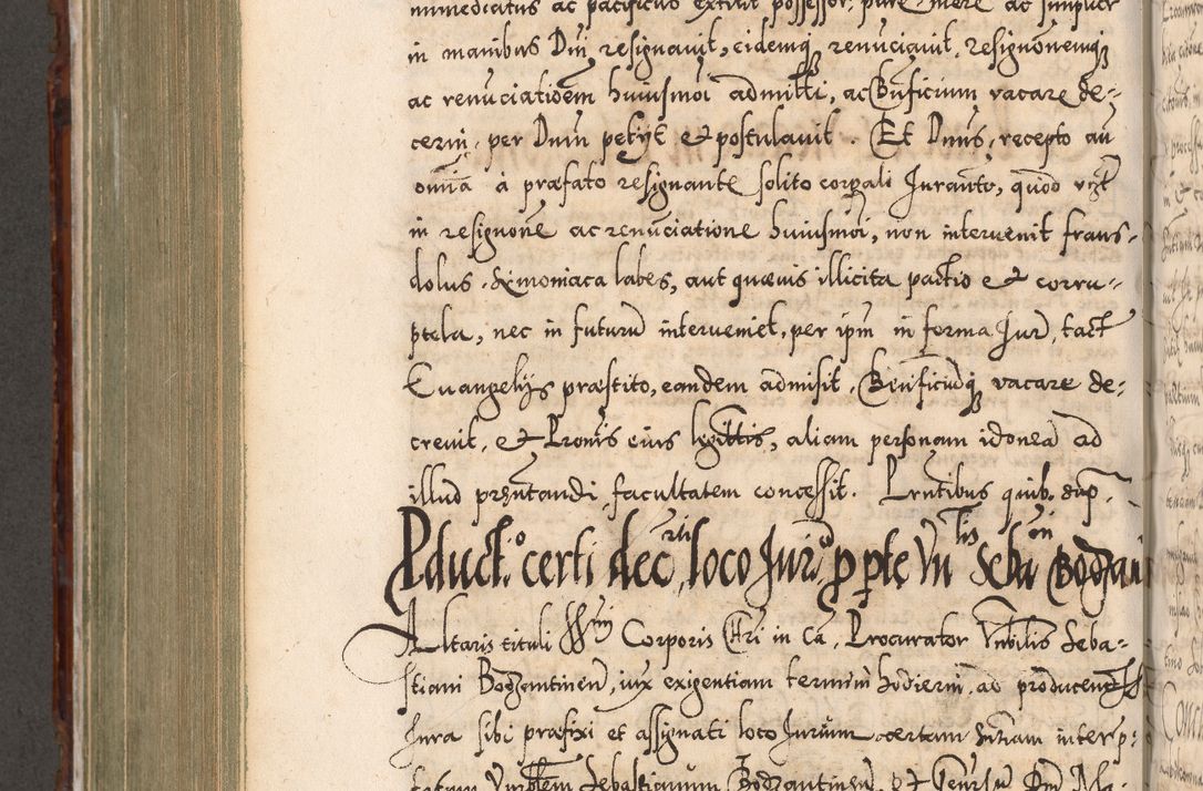 Zdjęcie nr 733 dla obiektu archiwalnego: Illistrissimo et revedissimo in Christo Patre Domino Domino Georgio Rzadziwił Miserone Divina Sacrostae R. E. Tituli S. Sixti Presbitero Cardinali Duce in Olyka et Niesswiesz ad Gubernacula Ecclessiae Cracoviensis cuius administratorialem a Sancta Sede Apostolica obtinverat feliciter sedente. Acta actorum, causarum, sententiarum tam deffinitivarum quam interloquutoriarum decretorum, obligationum, quietationum, recognitionum, constitutionum procuratorum etc. coram Reverendo Domino Stanislao Crassinskz de Crasne Archidiacono Cracoviensis, Scholastico Gnesnesis, Custode Plocensis etc. Vicario et Officiali Generali Cracoviensi in Ano Domini Millesimo Quingentesimo Nonagesimo Primo cuius indictio quarta pontificatus SS. Domini Nostri Gregorii XIIII Anno I psius prio feliciter incipiut