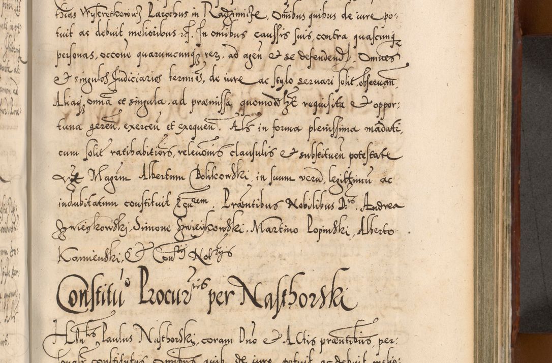 Zdjęcie nr 698 dla obiektu archiwalnego: Illistrissimo et revedissimo in Christo Patre Domino Domino Georgio Rzadziwił Miserone Divina Sacrostae R. E. Tituli S. Sixti Presbitero Cardinali Duce in Olyka et Niesswiesz ad Gubernacula Ecclessiae Cracoviensis cuius administratorialem a Sancta Sede Apostolica obtinverat feliciter sedente. Acta actorum, causarum, sententiarum tam deffinitivarum quam interloquutoriarum decretorum, obligationum, quietationum, recognitionum, constitutionum procuratorum etc. coram Reverendo Domino Stanislao Crassinskz de Crasne Archidiacono Cracoviensis, Scholastico Gnesnesis, Custode Plocensis etc. Vicario et Officiali Generali Cracoviensi in Ano Domini Millesimo Quingentesimo Nonagesimo Primo cuius indictio quarta pontificatus SS. Domini Nostri Gregorii XIIII Anno I psius prio feliciter incipiut