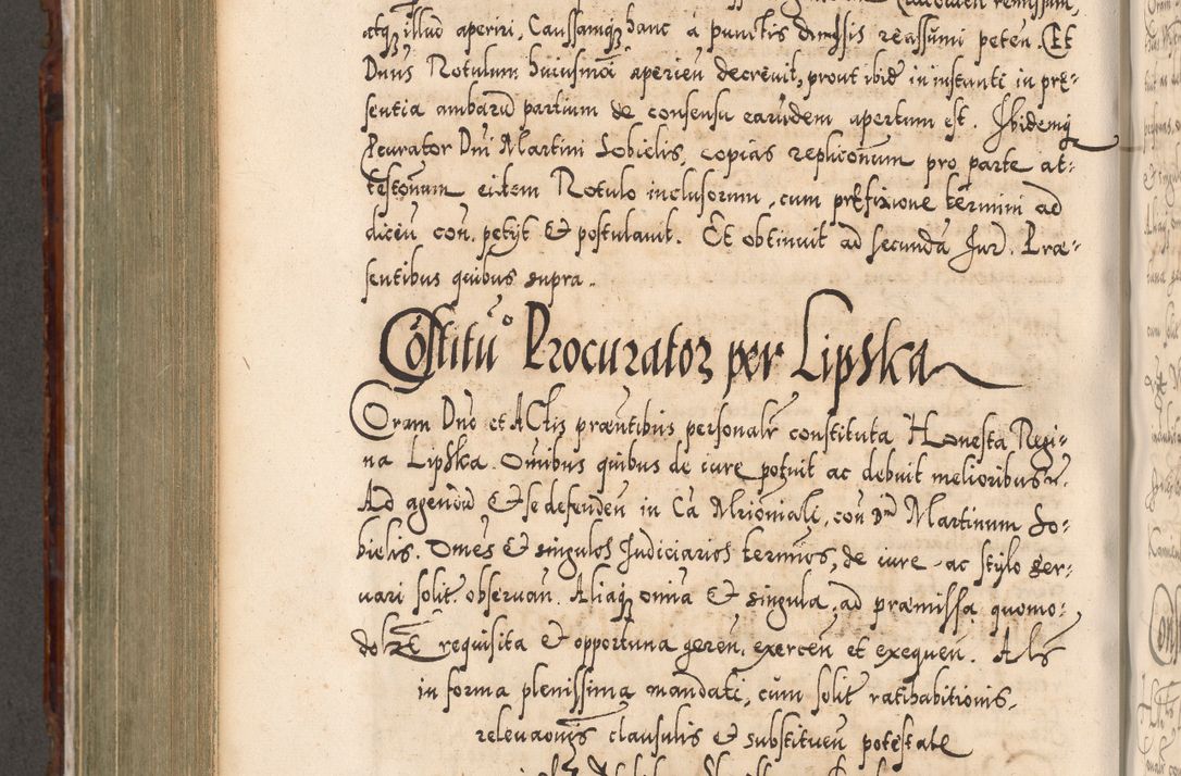 Zdjęcie nr 697 dla obiektu archiwalnego: Illistrissimo et revedissimo in Christo Patre Domino Domino Georgio Rzadziwił Miserone Divina Sacrostae R. E. Tituli S. Sixti Presbitero Cardinali Duce in Olyka et Niesswiesz ad Gubernacula Ecclessiae Cracoviensis cuius administratorialem a Sancta Sede Apostolica obtinverat feliciter sedente. Acta actorum, causarum, sententiarum tam deffinitivarum quam interloquutoriarum decretorum, obligationum, quietationum, recognitionum, constitutionum procuratorum etc. coram Reverendo Domino Stanislao Crassinskz de Crasne Archidiacono Cracoviensis, Scholastico Gnesnesis, Custode Plocensis etc. Vicario et Officiali Generali Cracoviensi in Ano Domini Millesimo Quingentesimo Nonagesimo Primo cuius indictio quarta pontificatus SS. Domini Nostri Gregorii XIIII Anno I psius prio feliciter incipiut