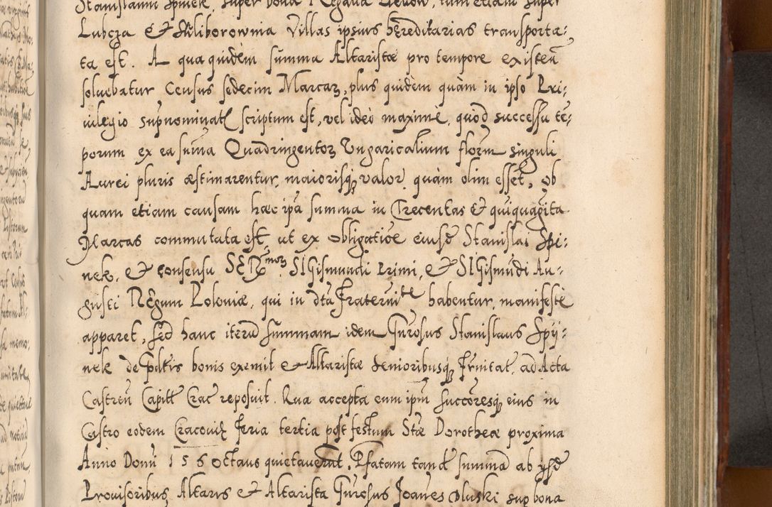 Zdjęcie nr 694 dla obiektu archiwalnego: Illistrissimo et revedissimo in Christo Patre Domino Domino Georgio Rzadziwił Miserone Divina Sacrostae R. E. Tituli S. Sixti Presbitero Cardinali Duce in Olyka et Niesswiesz ad Gubernacula Ecclessiae Cracoviensis cuius administratorialem a Sancta Sede Apostolica obtinverat feliciter sedente. Acta actorum, causarum, sententiarum tam deffinitivarum quam interloquutoriarum decretorum, obligationum, quietationum, recognitionum, constitutionum procuratorum etc. coram Reverendo Domino Stanislao Crassinskz de Crasne Archidiacono Cracoviensis, Scholastico Gnesnesis, Custode Plocensis etc. Vicario et Officiali Generali Cracoviensi in Ano Domini Millesimo Quingentesimo Nonagesimo Primo cuius indictio quarta pontificatus SS. Domini Nostri Gregorii XIIII Anno I psius prio feliciter incipiut