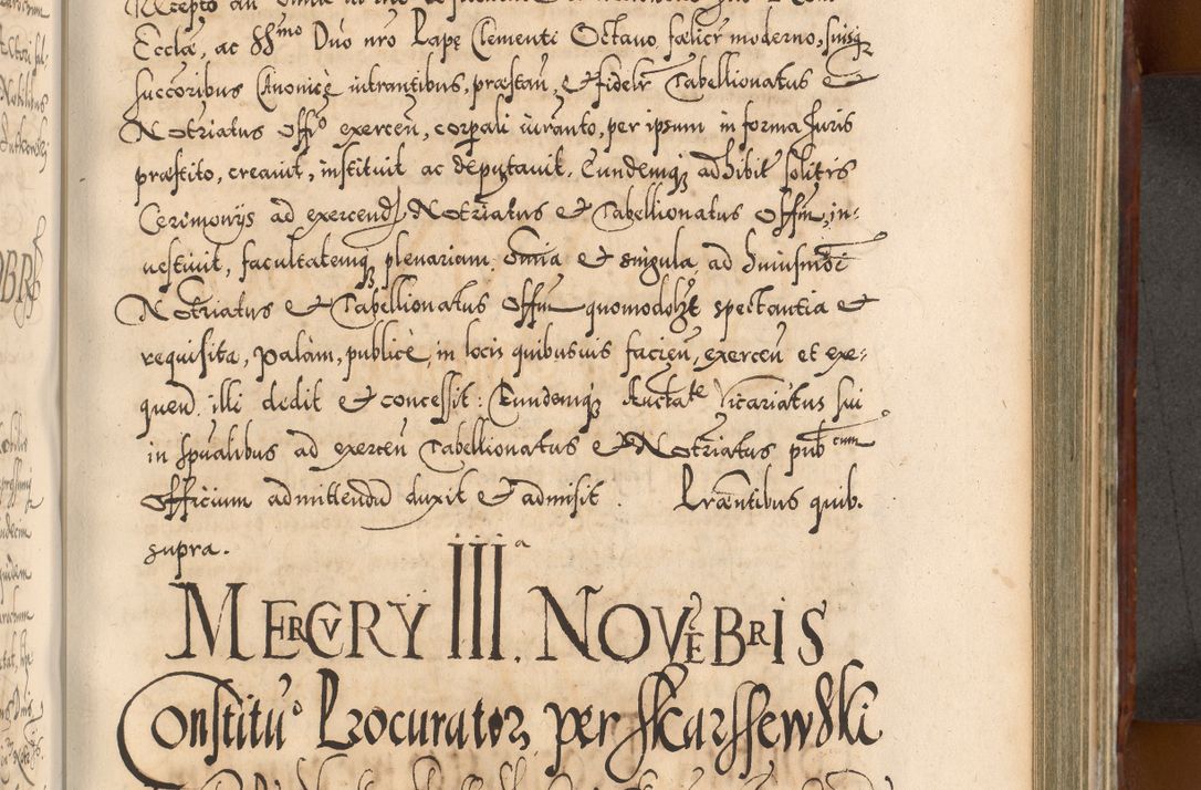 Zdjęcie nr 674 dla obiektu archiwalnego: Illistrissimo et revedissimo in Christo Patre Domino Domino Georgio Rzadziwił Miserone Divina Sacrostae R. E. Tituli S. Sixti Presbitero Cardinali Duce in Olyka et Niesswiesz ad Gubernacula Ecclessiae Cracoviensis cuius administratorialem a Sancta Sede Apostolica obtinverat feliciter sedente. Acta actorum, causarum, sententiarum tam deffinitivarum quam interloquutoriarum decretorum, obligationum, quietationum, recognitionum, constitutionum procuratorum etc. coram Reverendo Domino Stanislao Crassinskz de Crasne Archidiacono Cracoviensis, Scholastico Gnesnesis, Custode Plocensis etc. Vicario et Officiali Generali Cracoviensi in Ano Domini Millesimo Quingentesimo Nonagesimo Primo cuius indictio quarta pontificatus SS. Domini Nostri Gregorii XIIII Anno I psius prio feliciter incipiut
