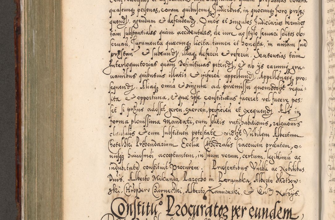 Zdjęcie nr 675 dla obiektu archiwalnego: Illistrissimo et revedissimo in Christo Patre Domino Domino Georgio Rzadziwił Miserone Divina Sacrostae R. E. Tituli S. Sixti Presbitero Cardinali Duce in Olyka et Niesswiesz ad Gubernacula Ecclessiae Cracoviensis cuius administratorialem a Sancta Sede Apostolica obtinverat feliciter sedente. Acta actorum, causarum, sententiarum tam deffinitivarum quam interloquutoriarum decretorum, obligationum, quietationum, recognitionum, constitutionum procuratorum etc. coram Reverendo Domino Stanislao Crassinskz de Crasne Archidiacono Cracoviensis, Scholastico Gnesnesis, Custode Plocensis etc. Vicario et Officiali Generali Cracoviensi in Ano Domini Millesimo Quingentesimo Nonagesimo Primo cuius indictio quarta pontificatus SS. Domini Nostri Gregorii XIIII Anno I psius prio feliciter incipiut