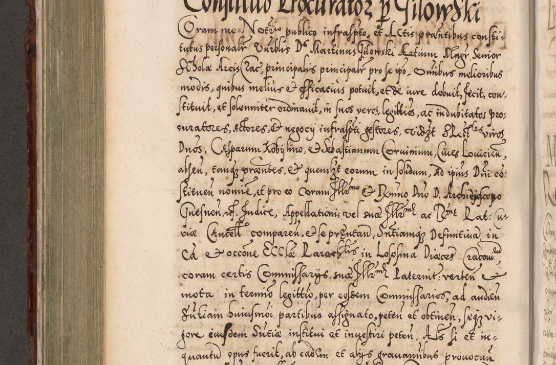 Zdjęcie nr 663 dla obiektu archiwalnego: Illistrissimo et revedissimo in Christo Patre Domino Domino Georgio Rzadziwił Miserone Divina Sacrostae R. E. Tituli S. Sixti Presbitero Cardinali Duce in Olyka et Niesswiesz ad Gubernacula Ecclessiae Cracoviensis cuius administratorialem a Sancta Sede Apostolica obtinverat feliciter sedente. Acta actorum, causarum, sententiarum tam deffinitivarum quam interloquutoriarum decretorum, obligationum, quietationum, recognitionum, constitutionum procuratorum etc. coram Reverendo Domino Stanislao Crassinskz de Crasne Archidiacono Cracoviensis, Scholastico Gnesnesis, Custode Plocensis etc. Vicario et Officiali Generali Cracoviensi in Ano Domini Millesimo Quingentesimo Nonagesimo Primo cuius indictio quarta pontificatus SS. Domini Nostri Gregorii XIIII Anno I psius prio feliciter incipiut