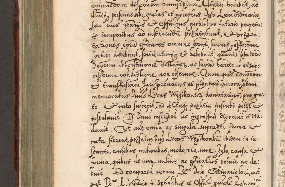Zdjęcie nr 657 dla obiektu archiwalnego: Illistrissimo et revedissimo in Christo Patre Domino Domino Georgio Rzadziwił Miserone Divina Sacrostae R. E. Tituli S. Sixti Presbitero Cardinali Duce in Olyka et Niesswiesz ad Gubernacula Ecclessiae Cracoviensis cuius administratorialem a Sancta Sede Apostolica obtinverat feliciter sedente. Acta actorum, causarum, sententiarum tam deffinitivarum quam interloquutoriarum decretorum, obligationum, quietationum, recognitionum, constitutionum procuratorum etc. coram Reverendo Domino Stanislao Crassinskz de Crasne Archidiacono Cracoviensis, Scholastico Gnesnesis, Custode Plocensis etc. Vicario et Officiali Generali Cracoviensi in Ano Domini Millesimo Quingentesimo Nonagesimo Primo cuius indictio quarta pontificatus SS. Domini Nostri Gregorii XIIII Anno I psius prio feliciter incipiut