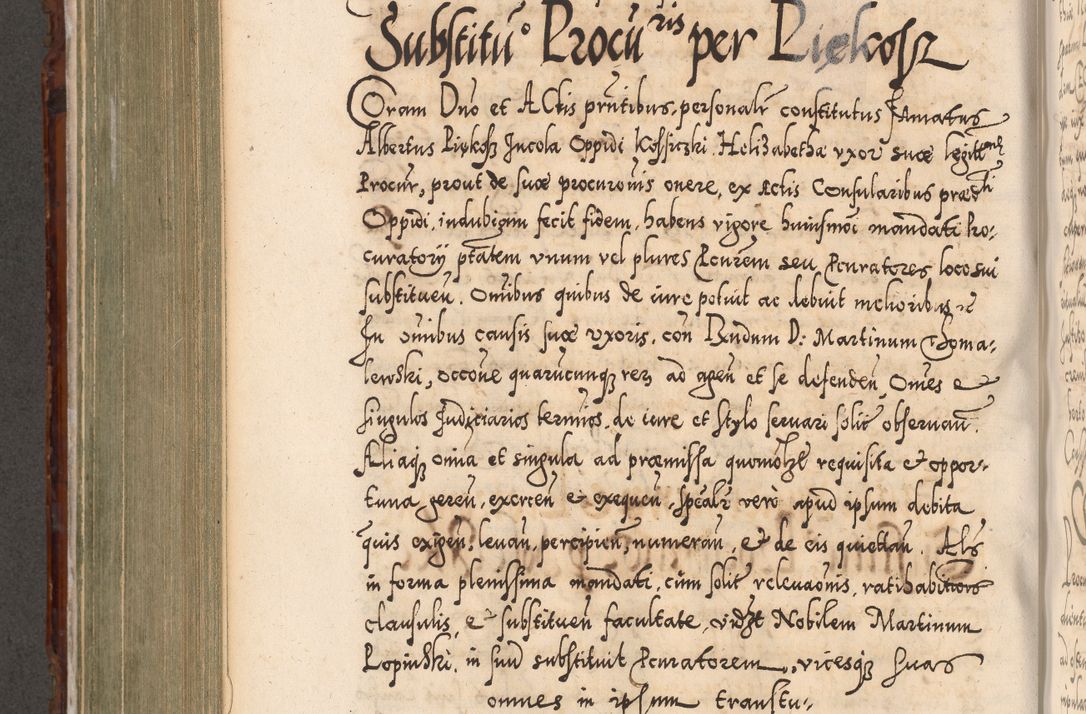 Zdjęcie nr 653 dla obiektu archiwalnego: Illistrissimo et revedissimo in Christo Patre Domino Domino Georgio Rzadziwił Miserone Divina Sacrostae R. E. Tituli S. Sixti Presbitero Cardinali Duce in Olyka et Niesswiesz ad Gubernacula Ecclessiae Cracoviensis cuius administratorialem a Sancta Sede Apostolica obtinverat feliciter sedente. Acta actorum, causarum, sententiarum tam deffinitivarum quam interloquutoriarum decretorum, obligationum, quietationum, recognitionum, constitutionum procuratorum etc. coram Reverendo Domino Stanislao Crassinskz de Crasne Archidiacono Cracoviensis, Scholastico Gnesnesis, Custode Plocensis etc. Vicario et Officiali Generali Cracoviensi in Ano Domini Millesimo Quingentesimo Nonagesimo Primo cuius indictio quarta pontificatus SS. Domini Nostri Gregorii XIIII Anno I psius prio feliciter incipiut